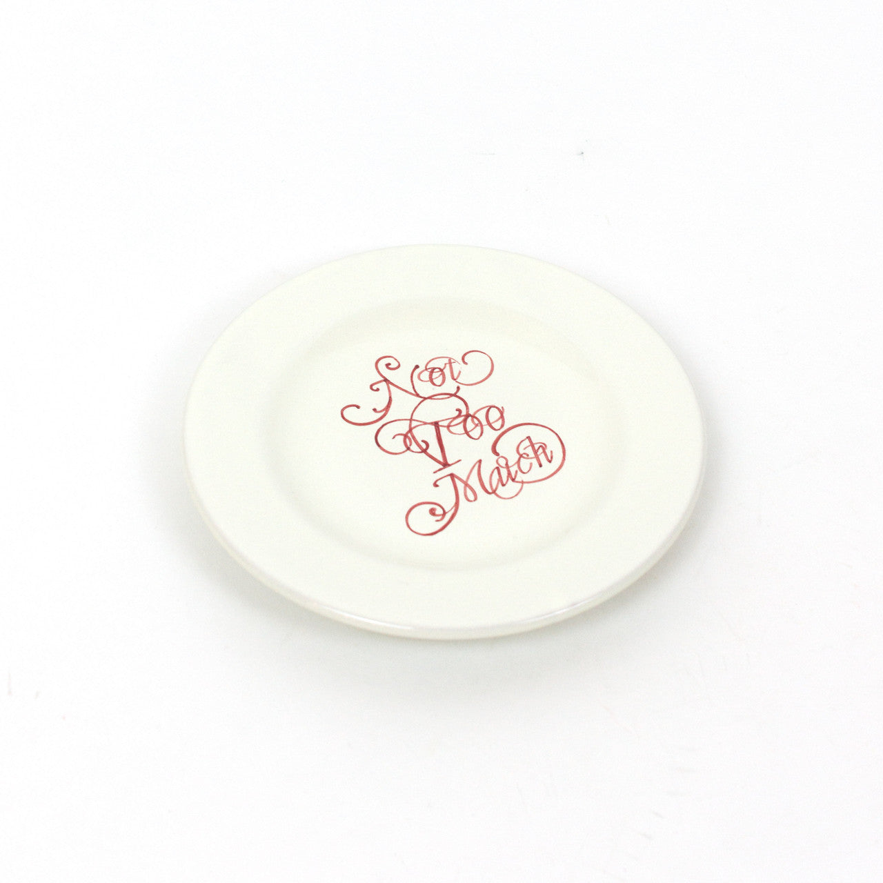 Not Too Much Plate, Red