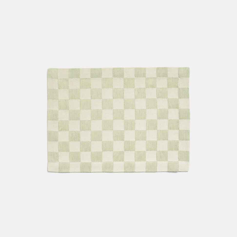 Tea Green Checked Placemat