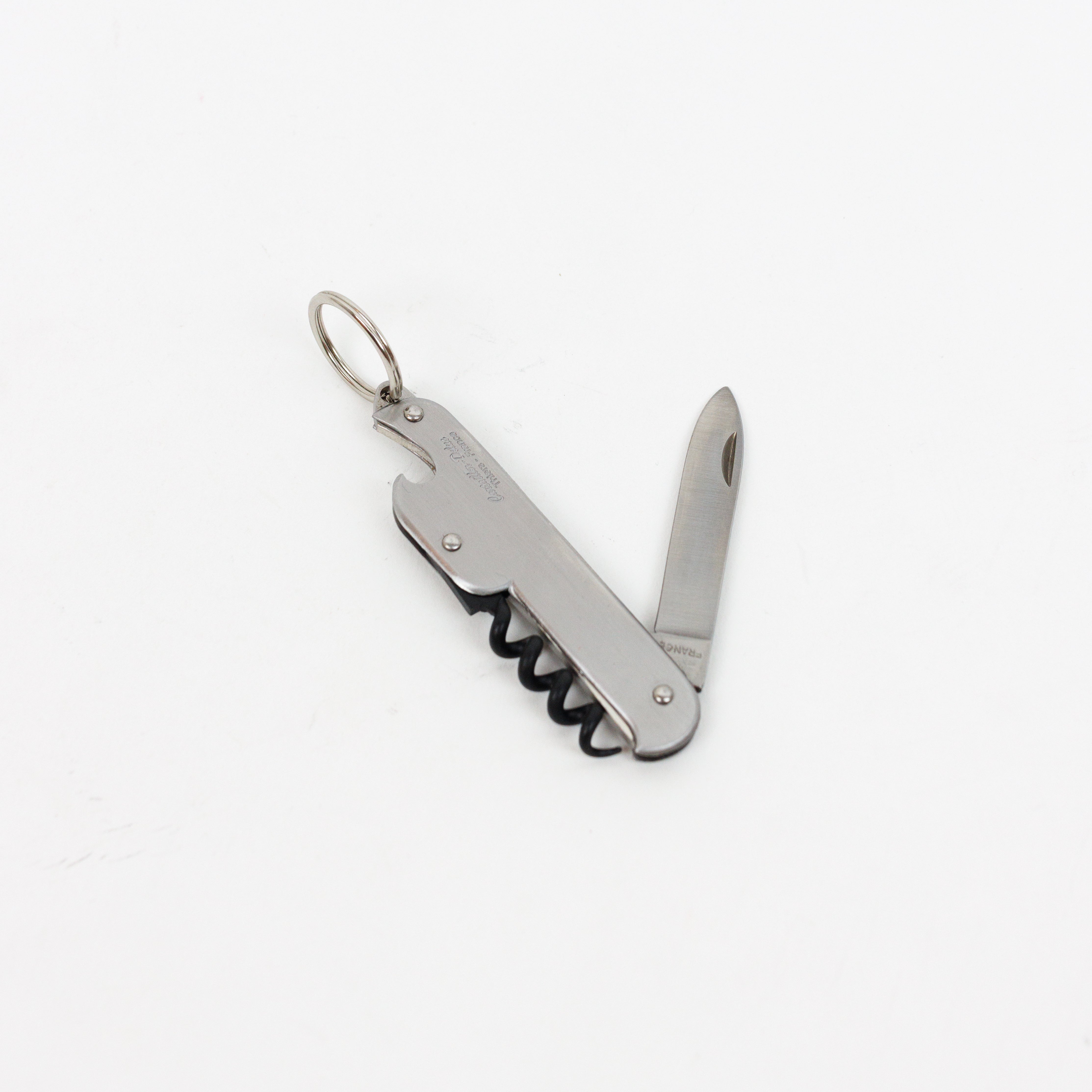 Stainless Steel Key Ring Corkscrew