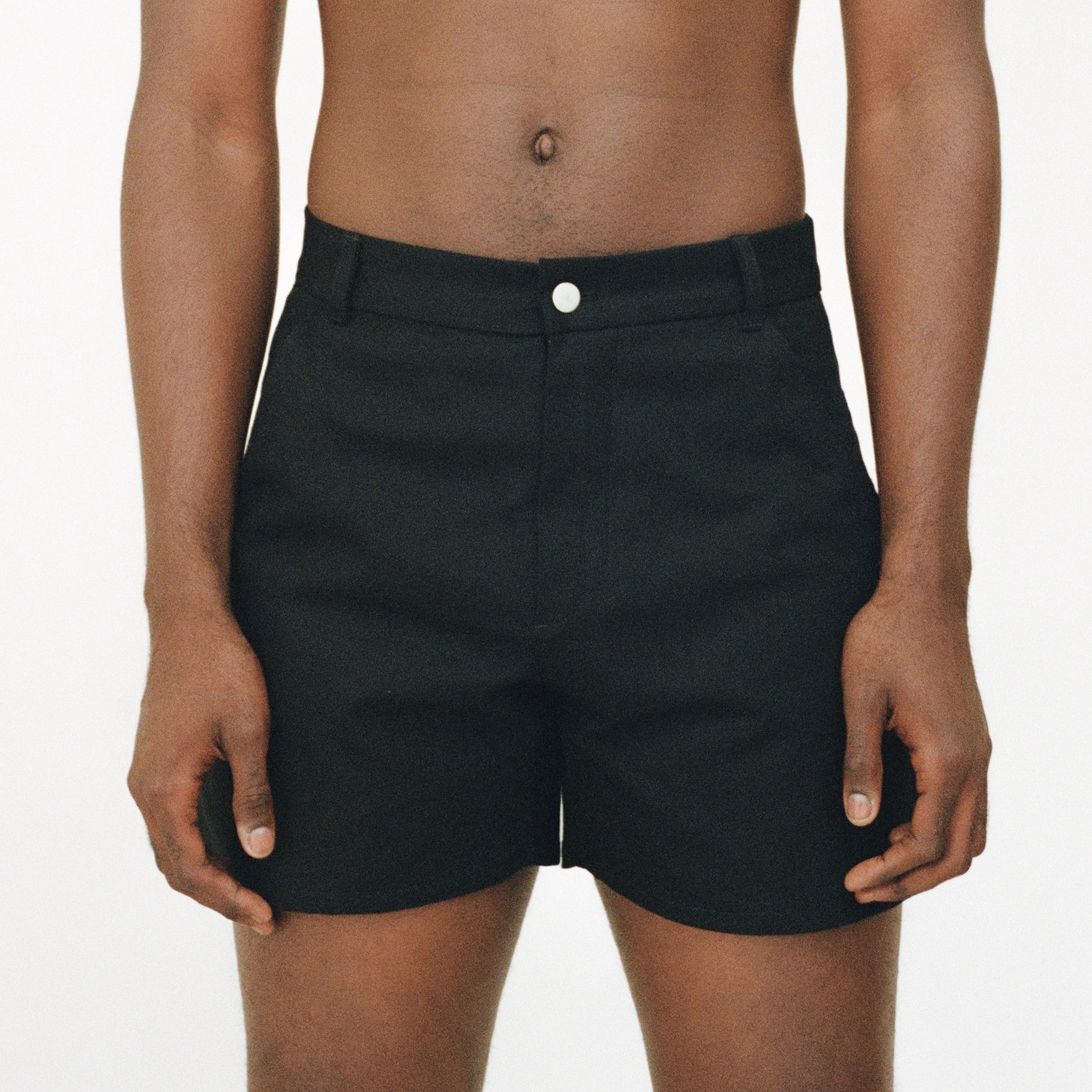 Black Deep-Pocket Work Shorts