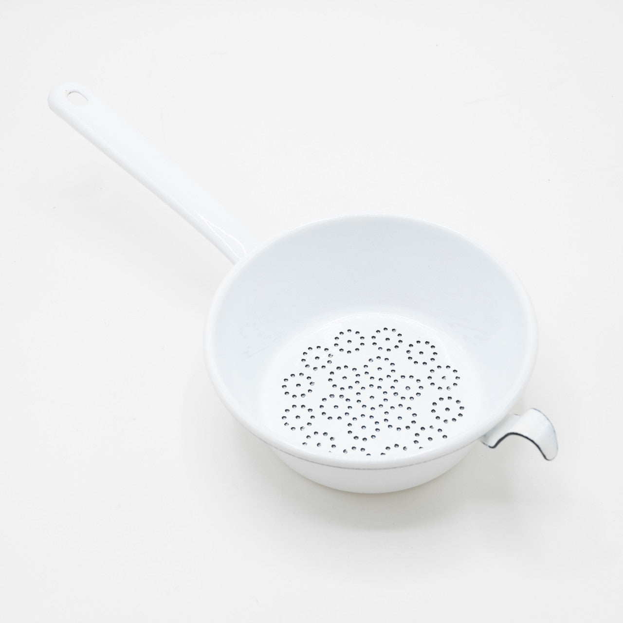 White Hook Enamel Colander