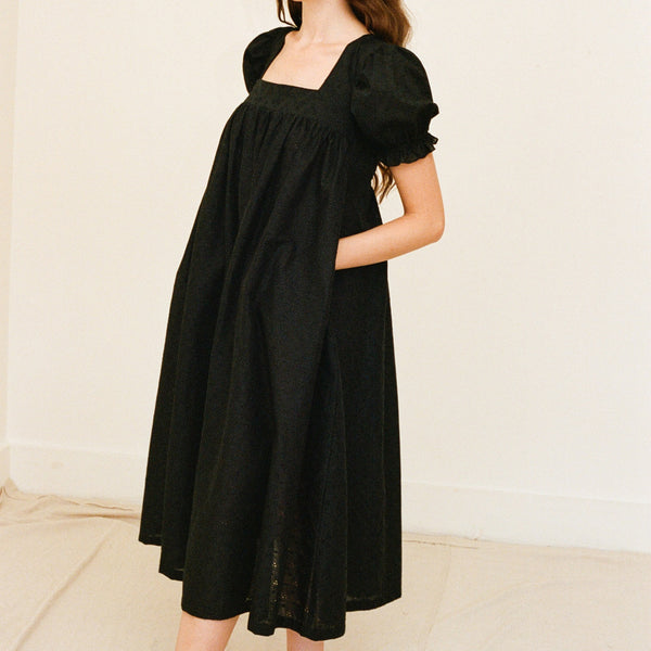 Embroidered Eyelet Tie-Back Dress – Salter House