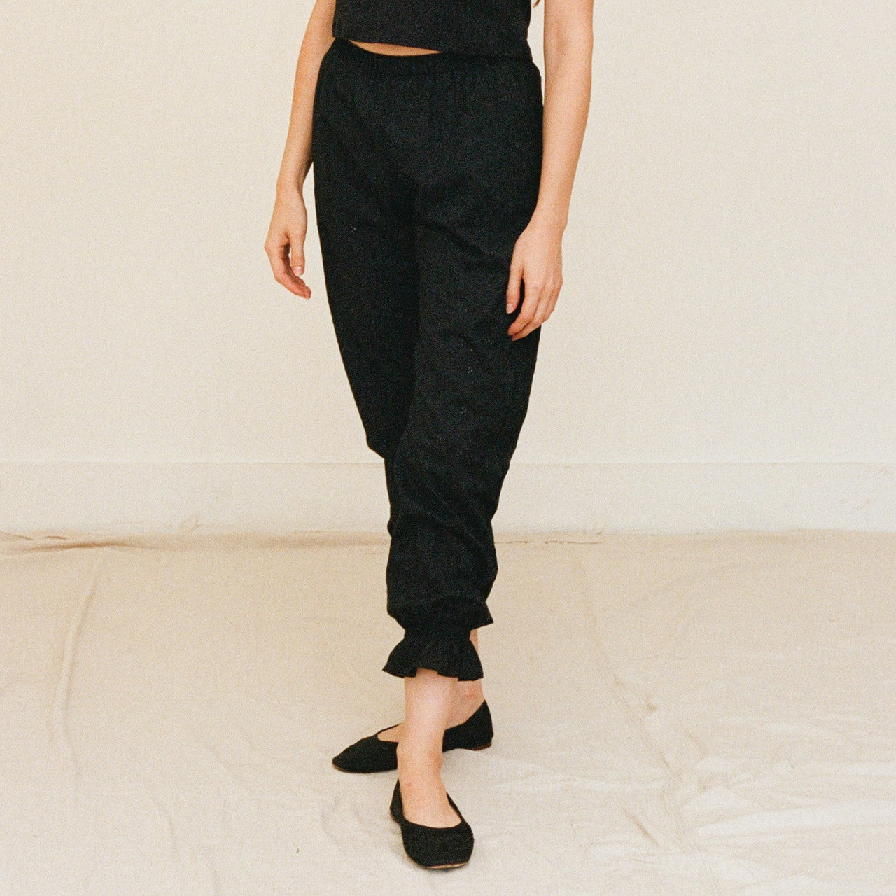 Embroidered Eyelet Bloomer Pants