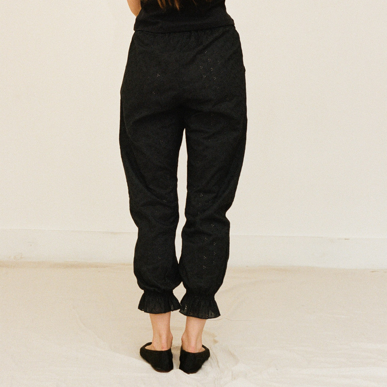 Embroidered Eyelet Bloomer Pants