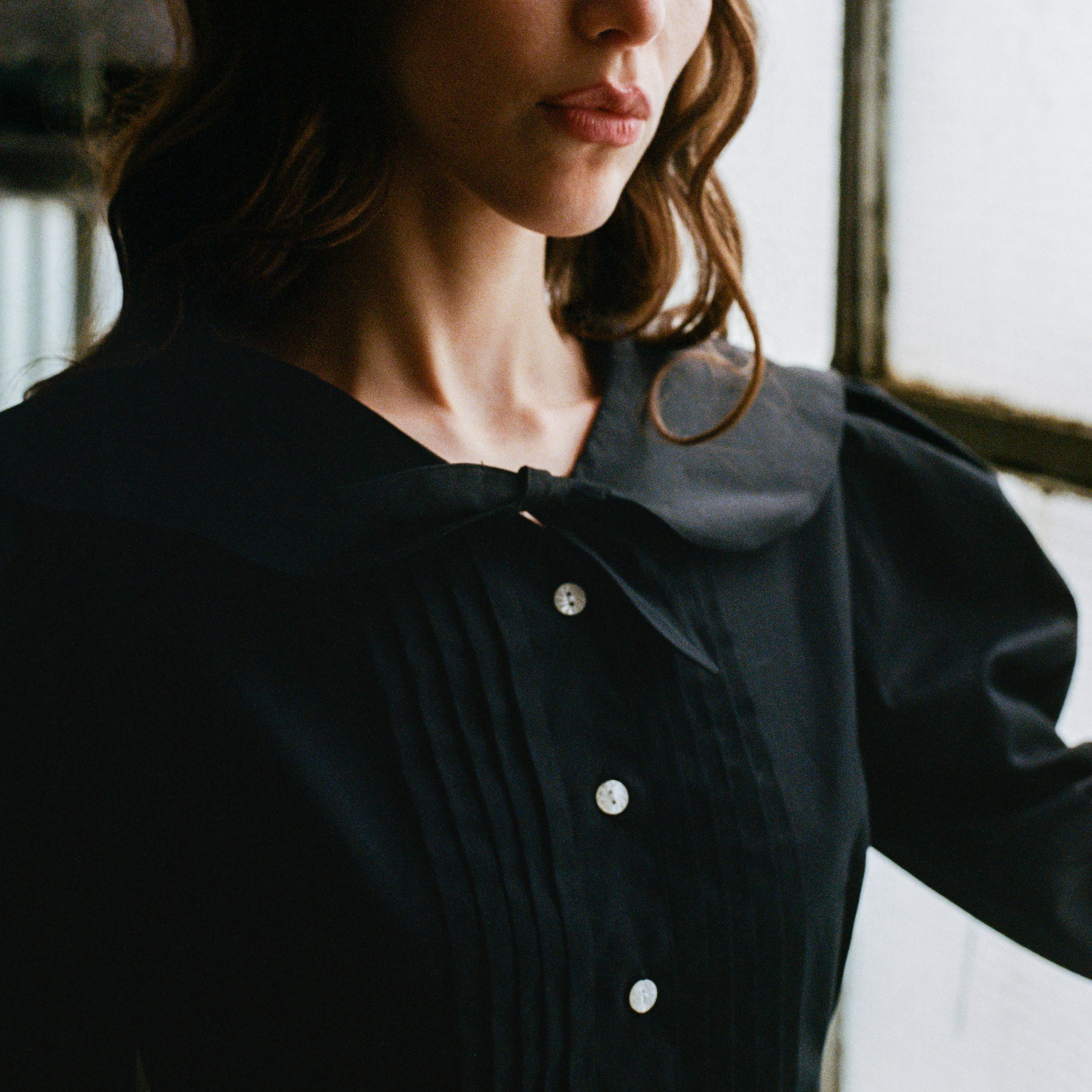 Black Beatrice Blouse