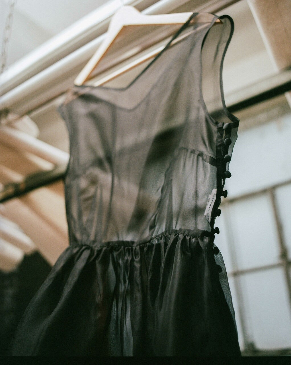 Black Organza Ghost Dress