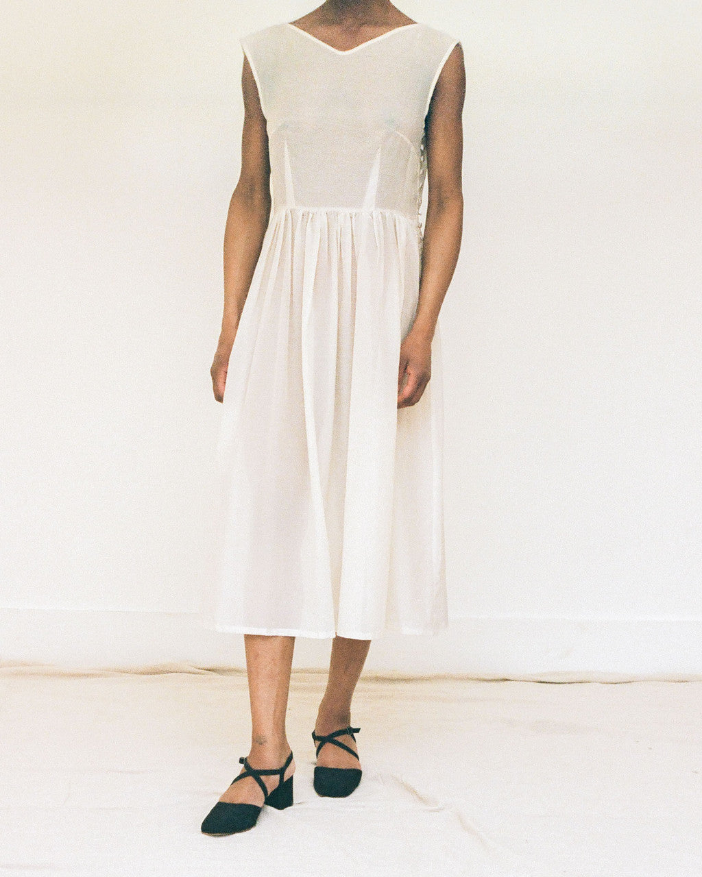 Silk & Cotton Ghost Dress