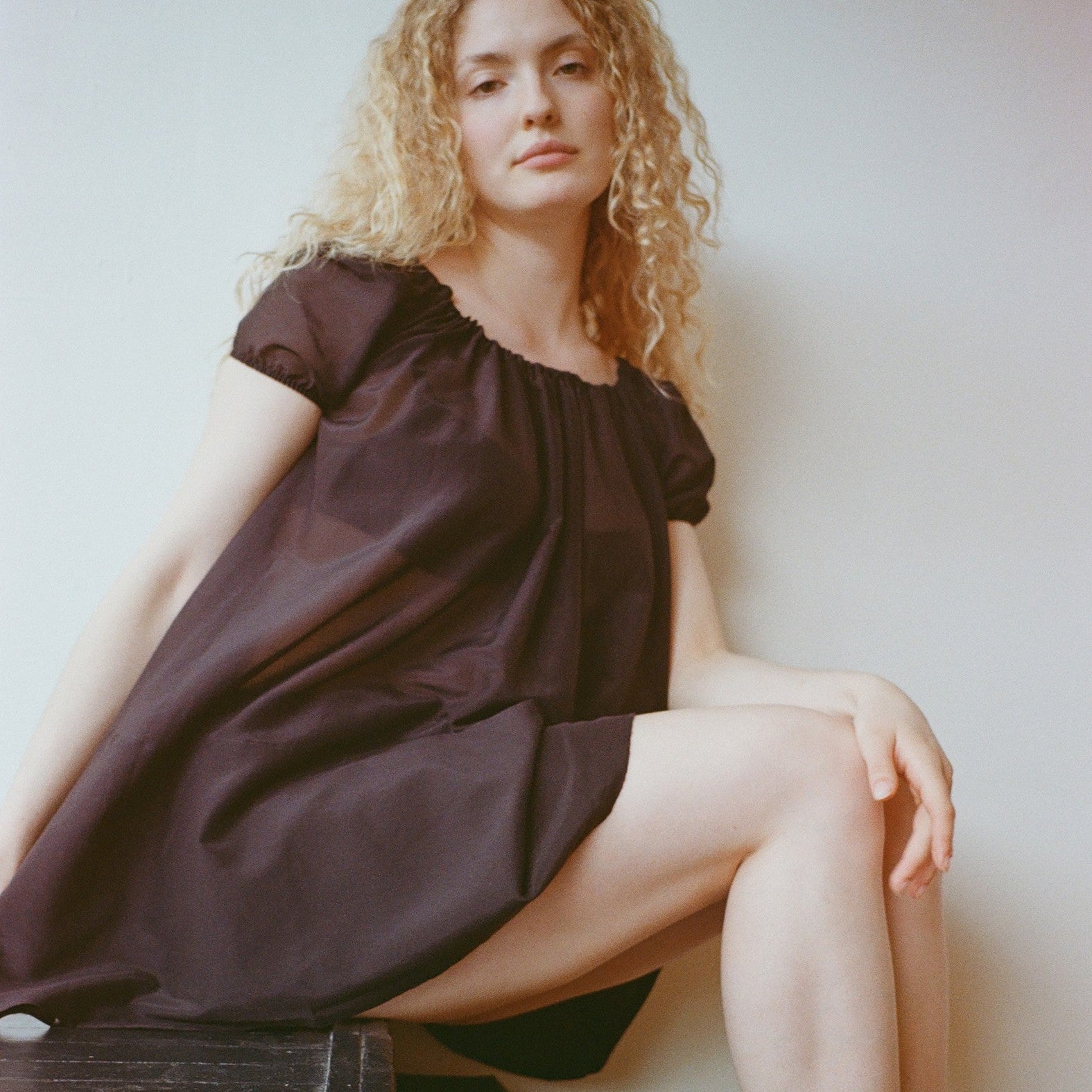 chemise dress modern Chemise Dress, Black Small