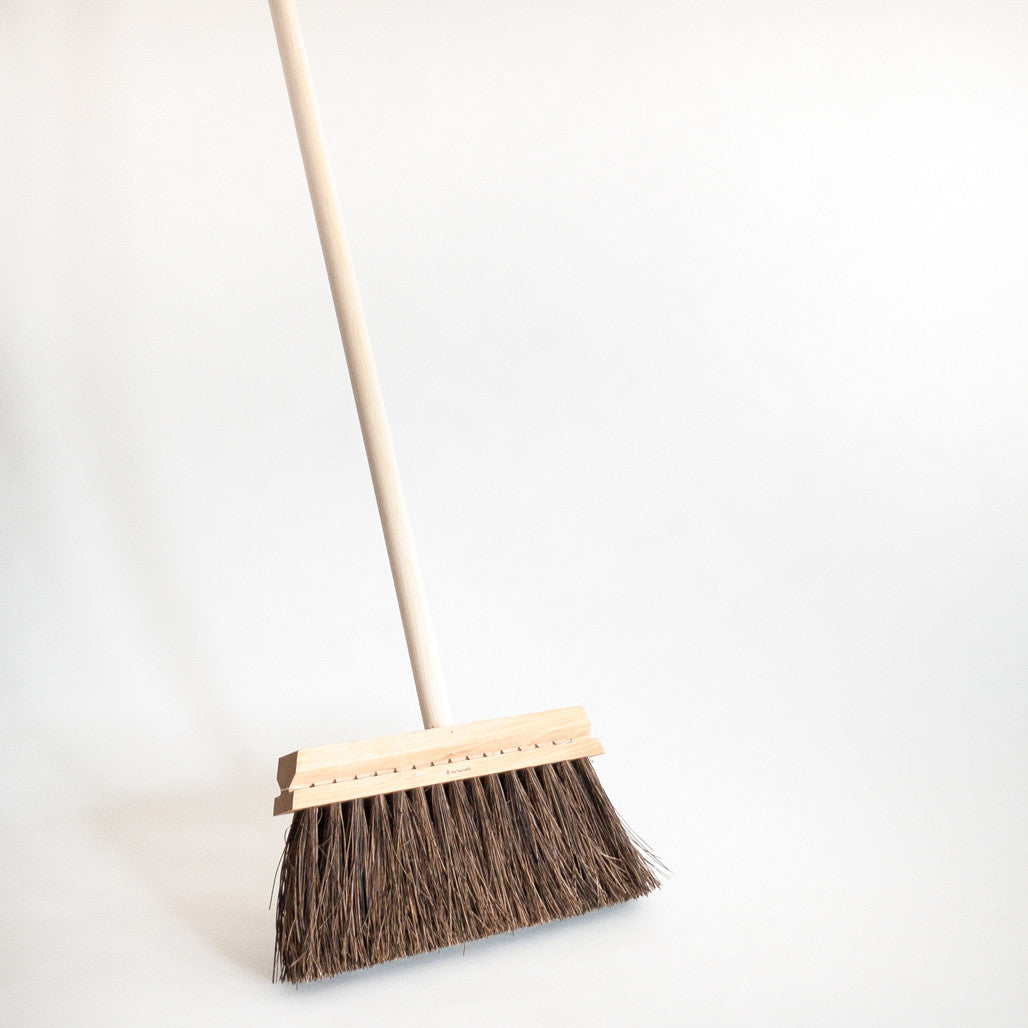 Natural Fibre Long Handle Broom