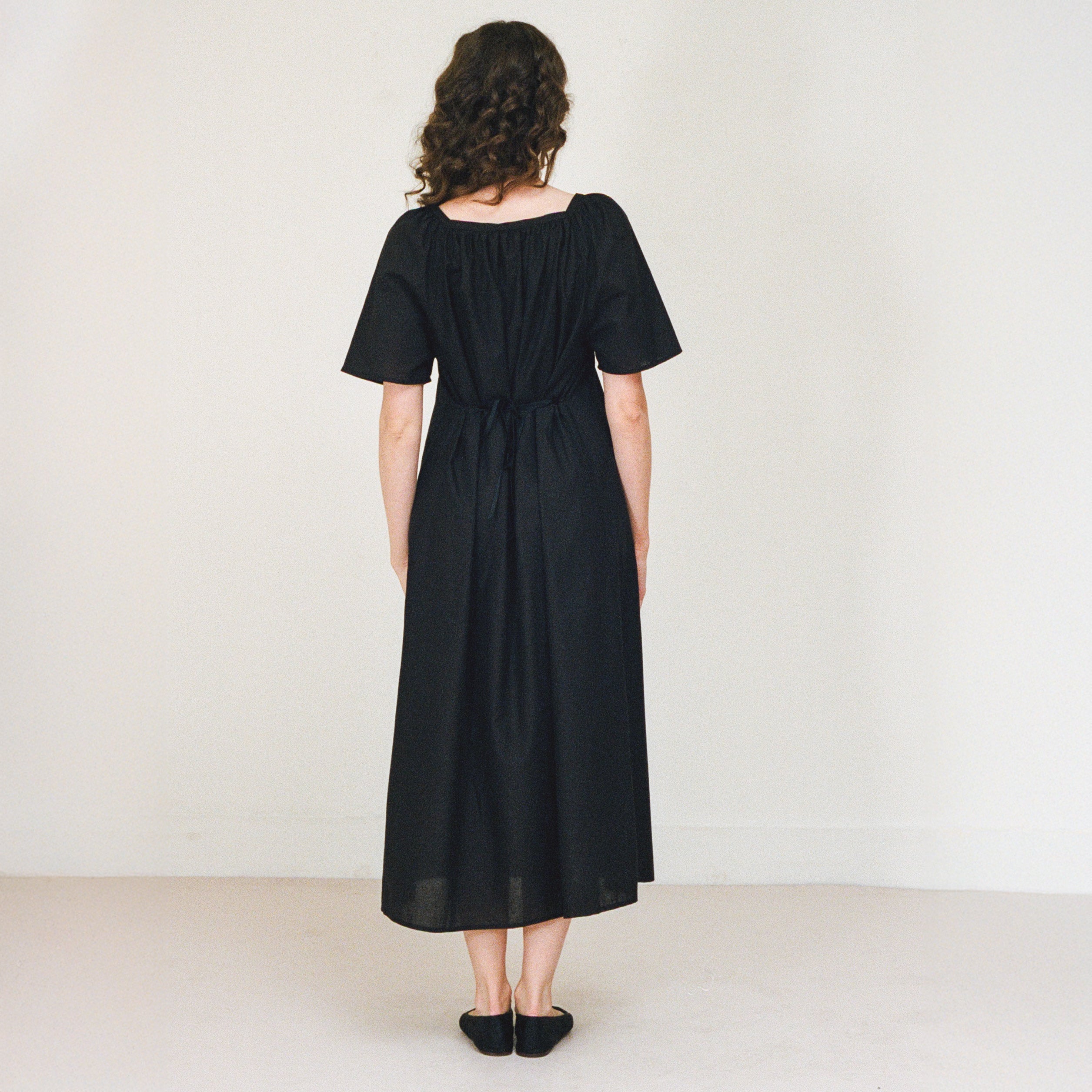 Lamb Nightdress, Black Lamb Nightdress, Black