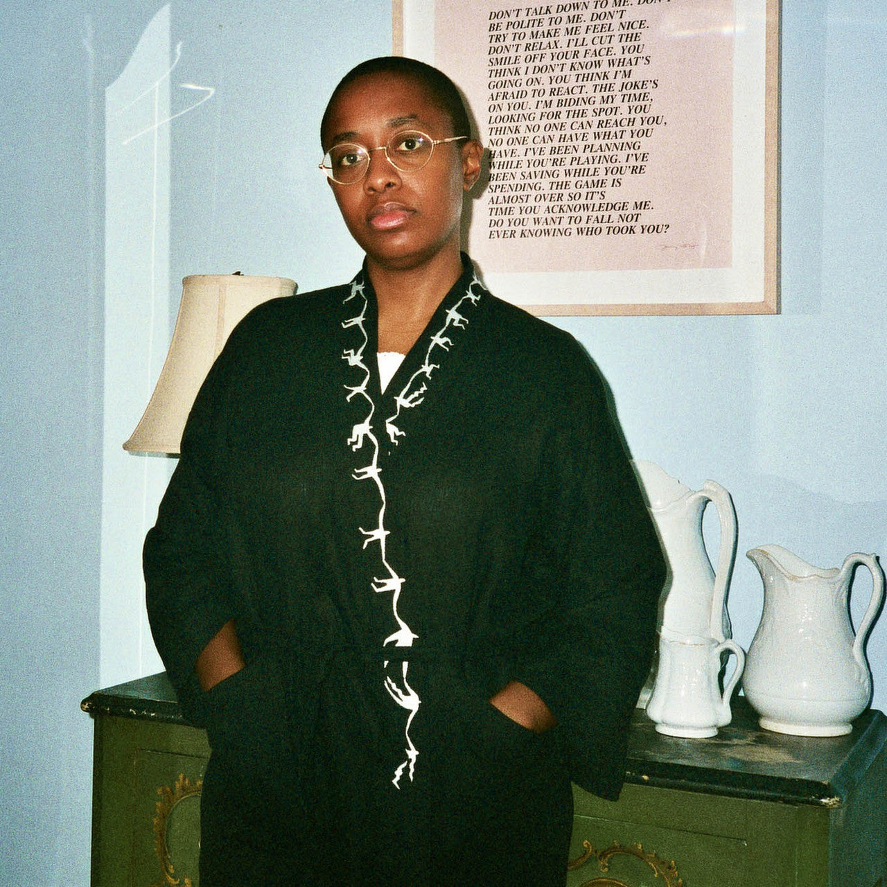 Cecile McLorin Salvant x Salter House Linen Robe, Black