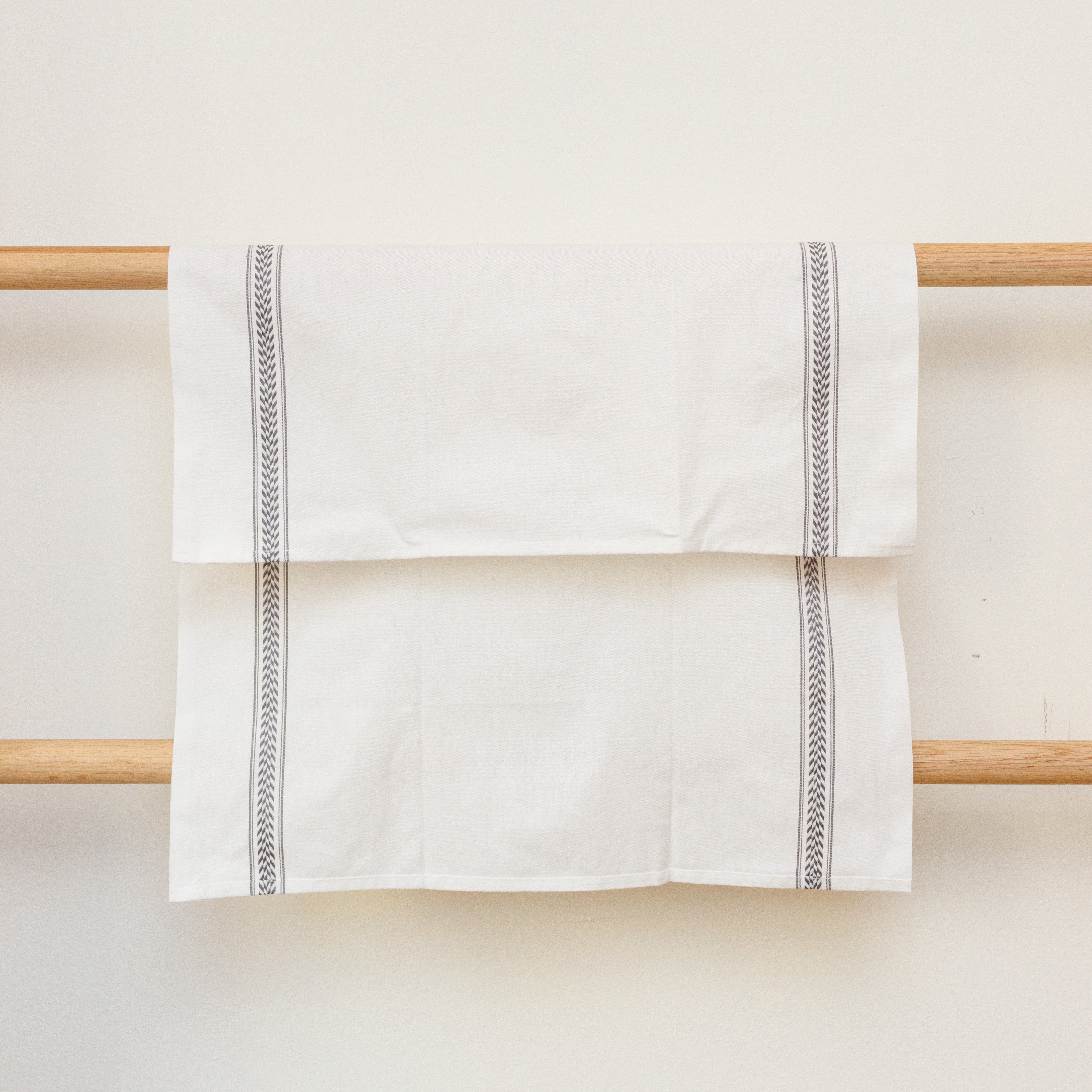 French Cotton Point Stripe Tea Towel