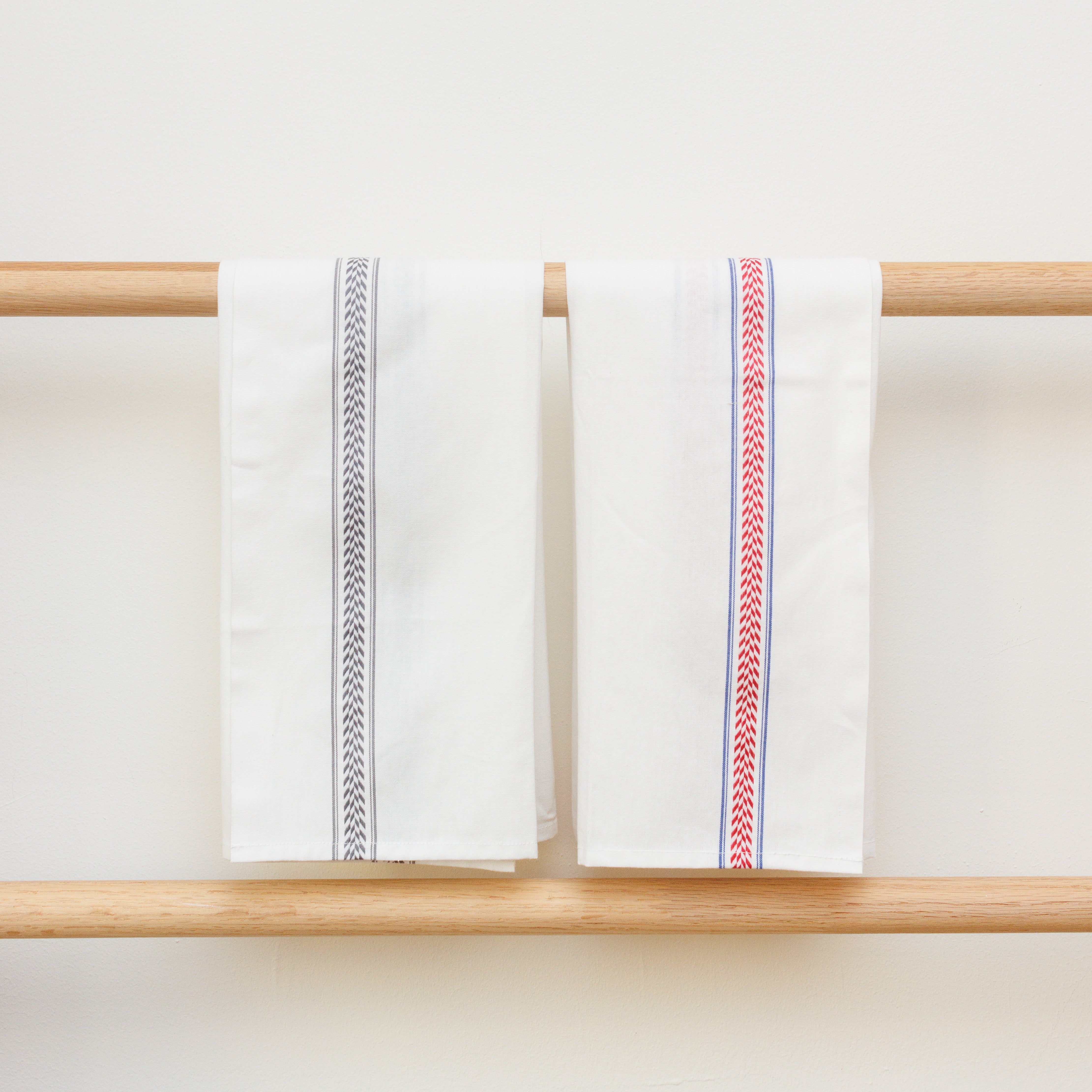 French Cotton Point Stripe Tea Towel