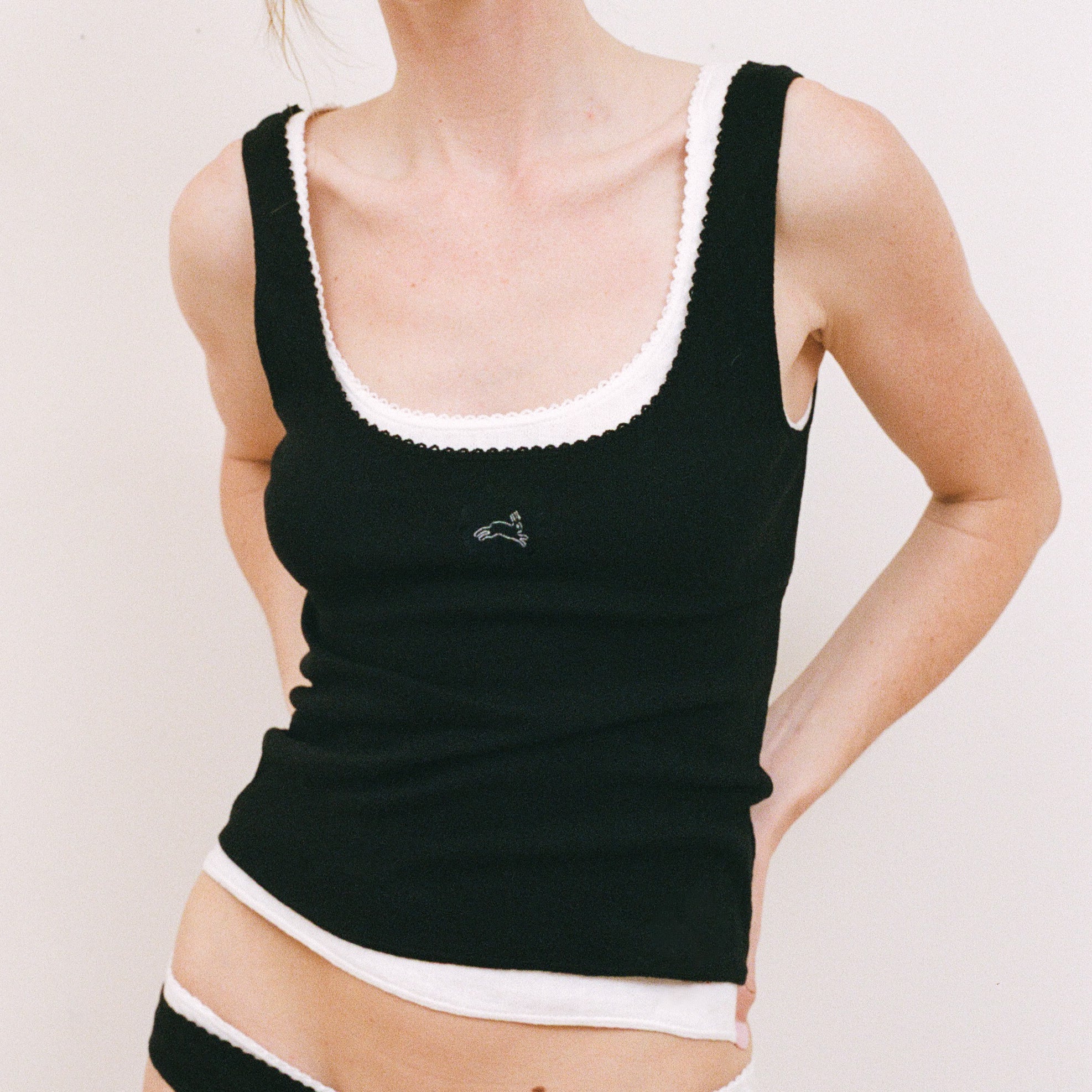 Pointelle Tank