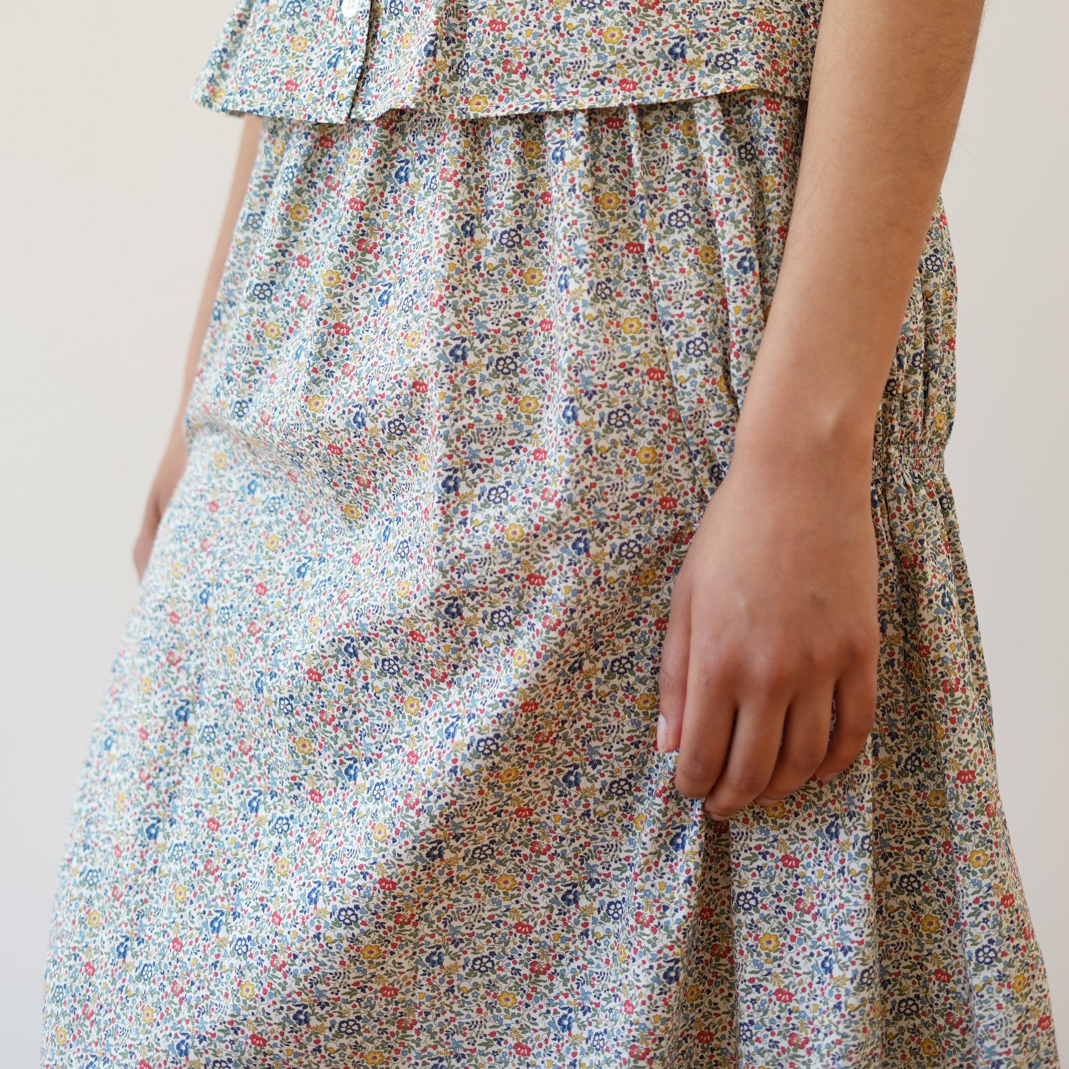 Smocked Skirt, Liberty Floral