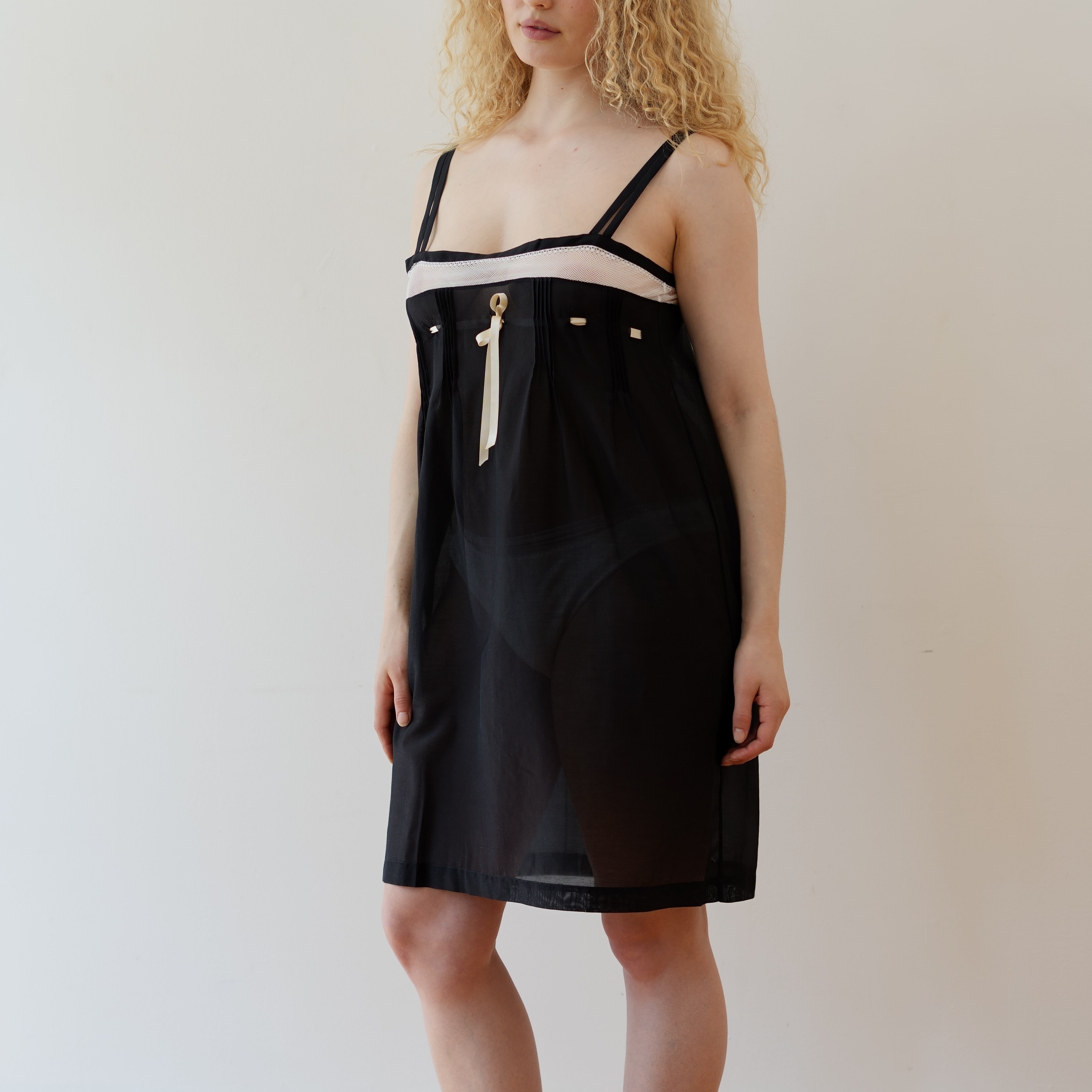 Torchon Lace Dress, Black