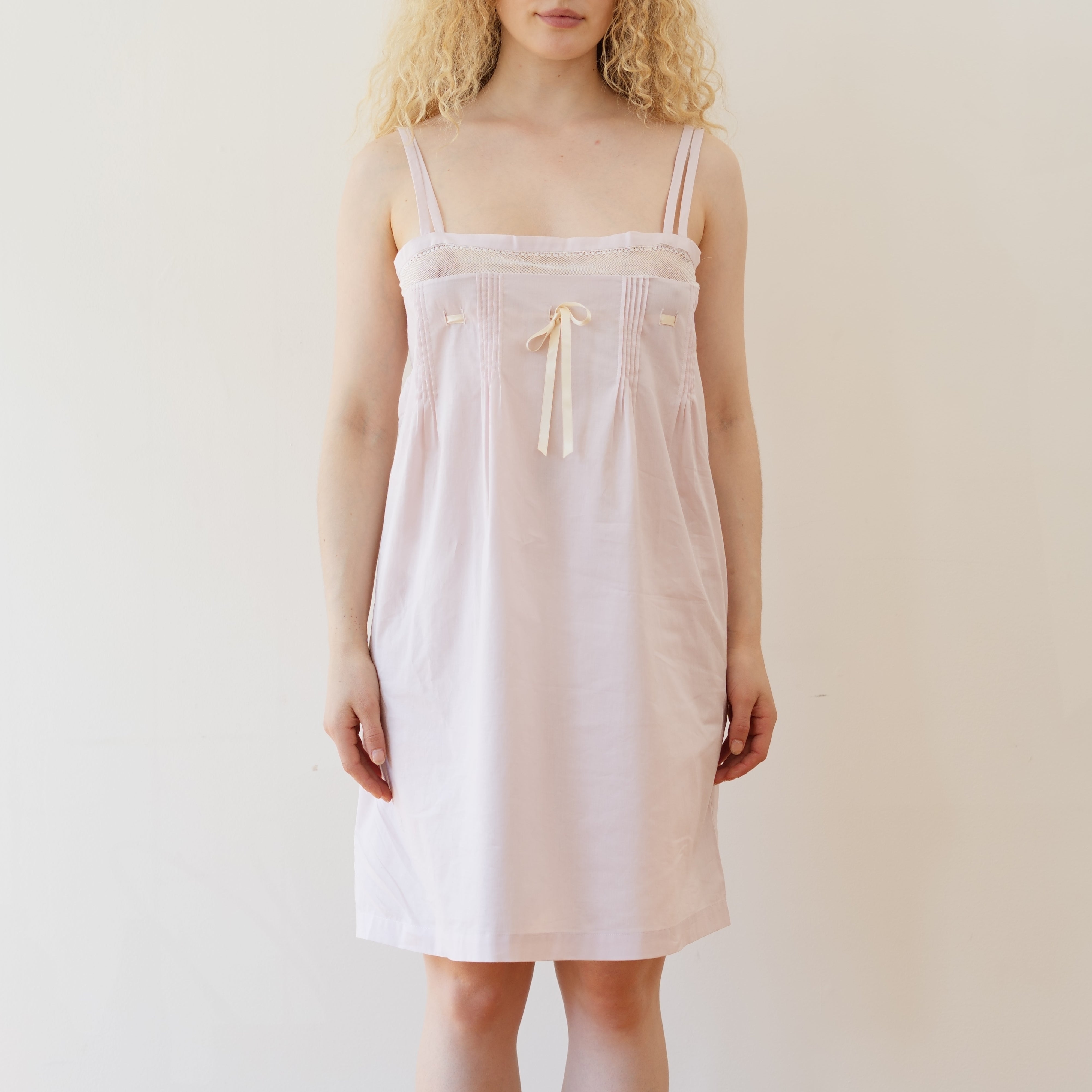 Torchon Lace Dress, Rose Quartz