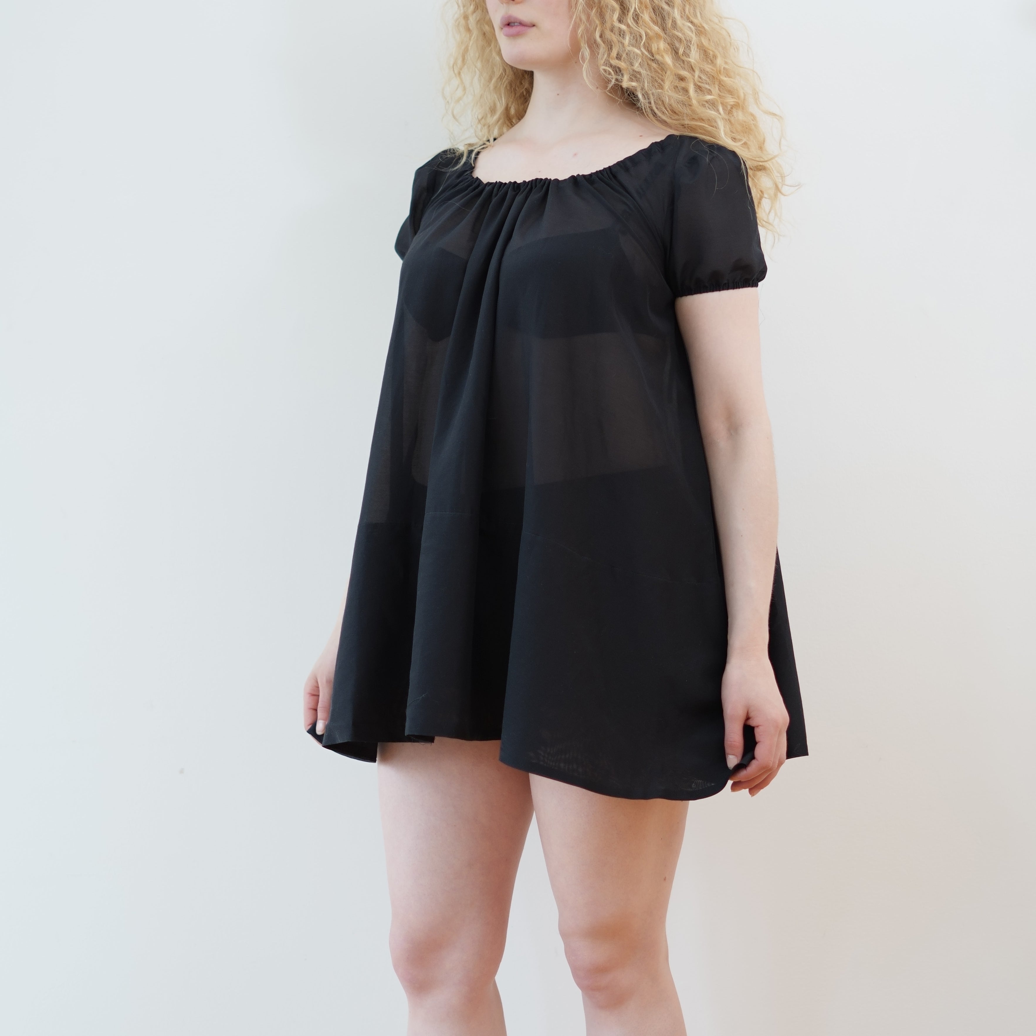 Chemise Dress, Black Large