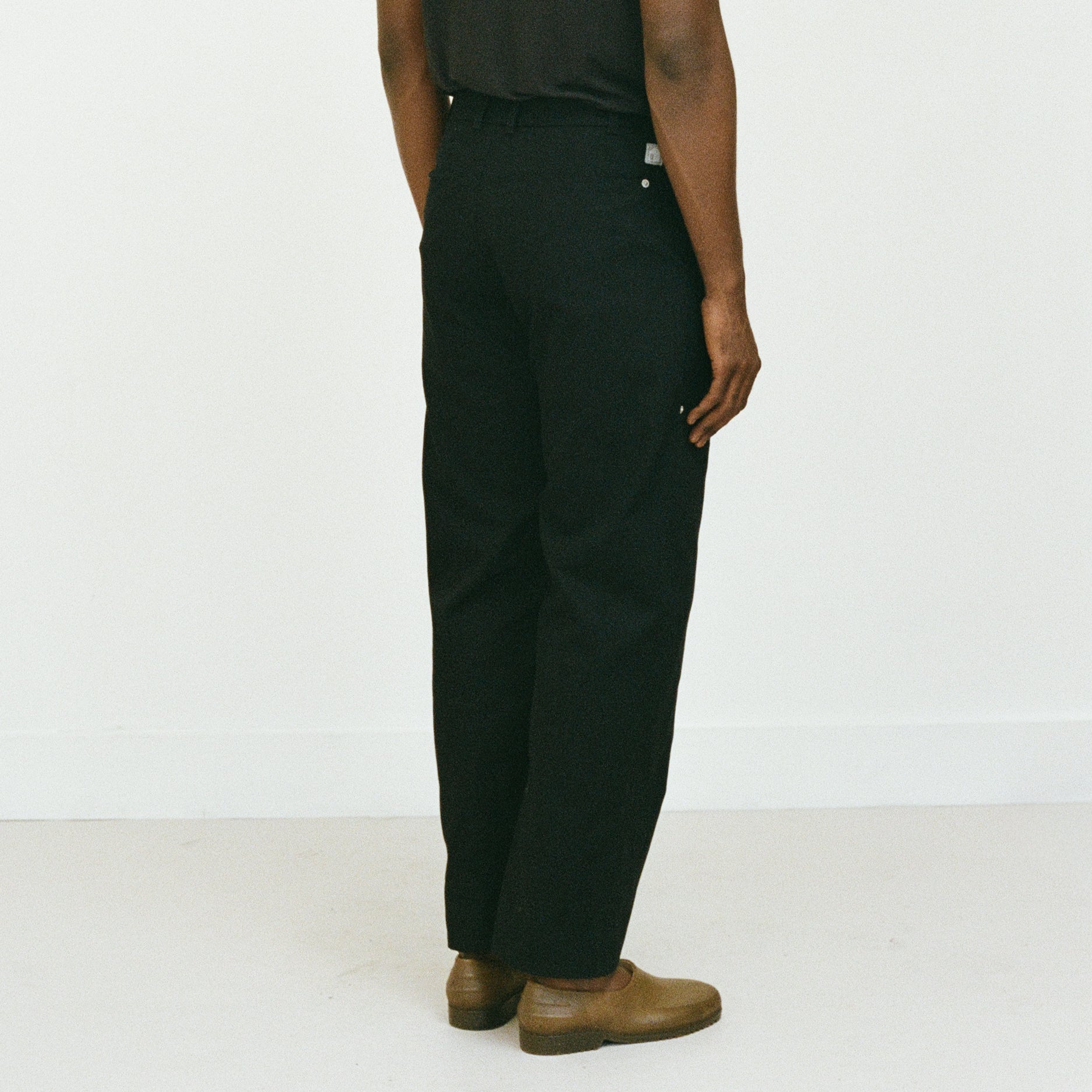 Black Deep-Pocket Work Pants
