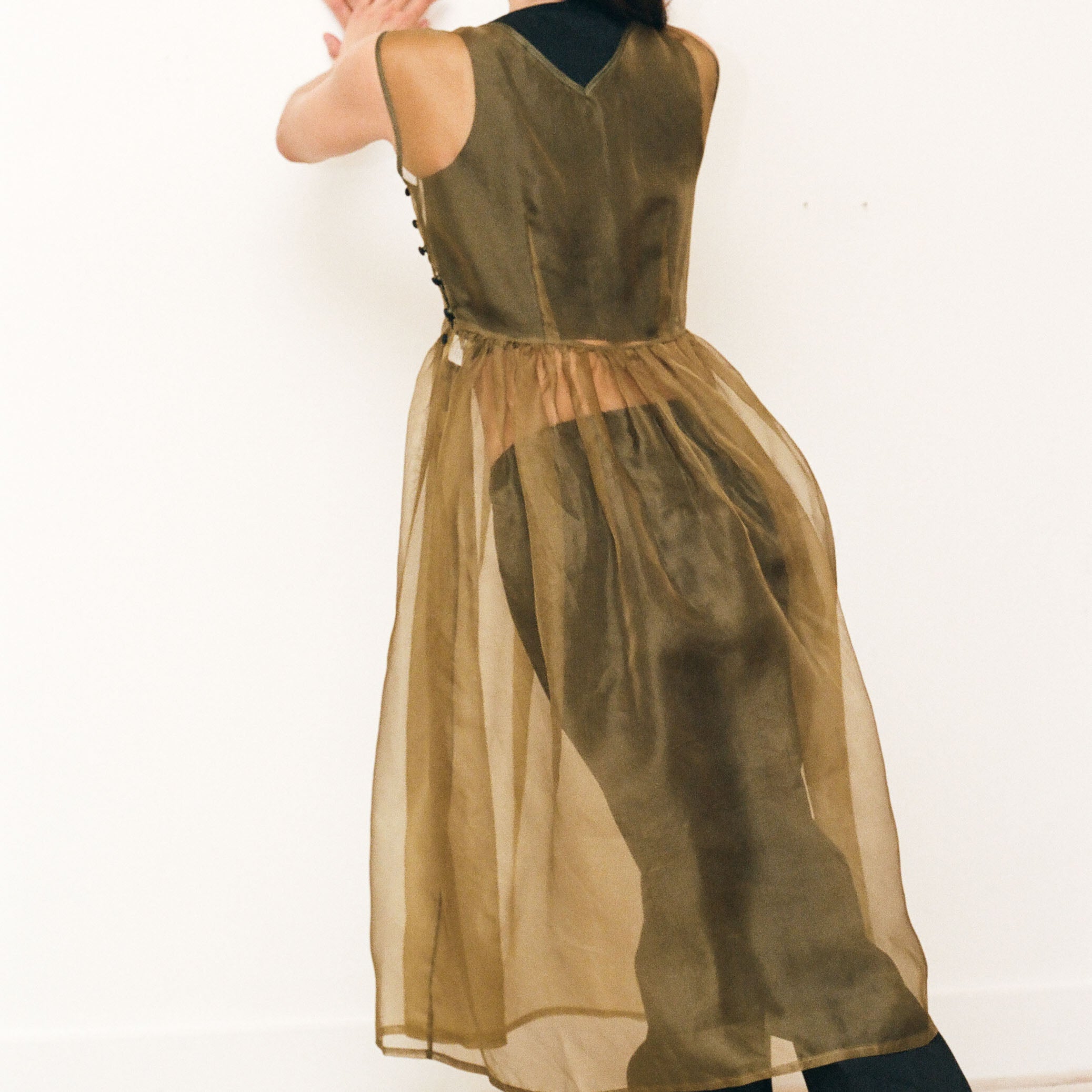 Green Organza Ghost Dress