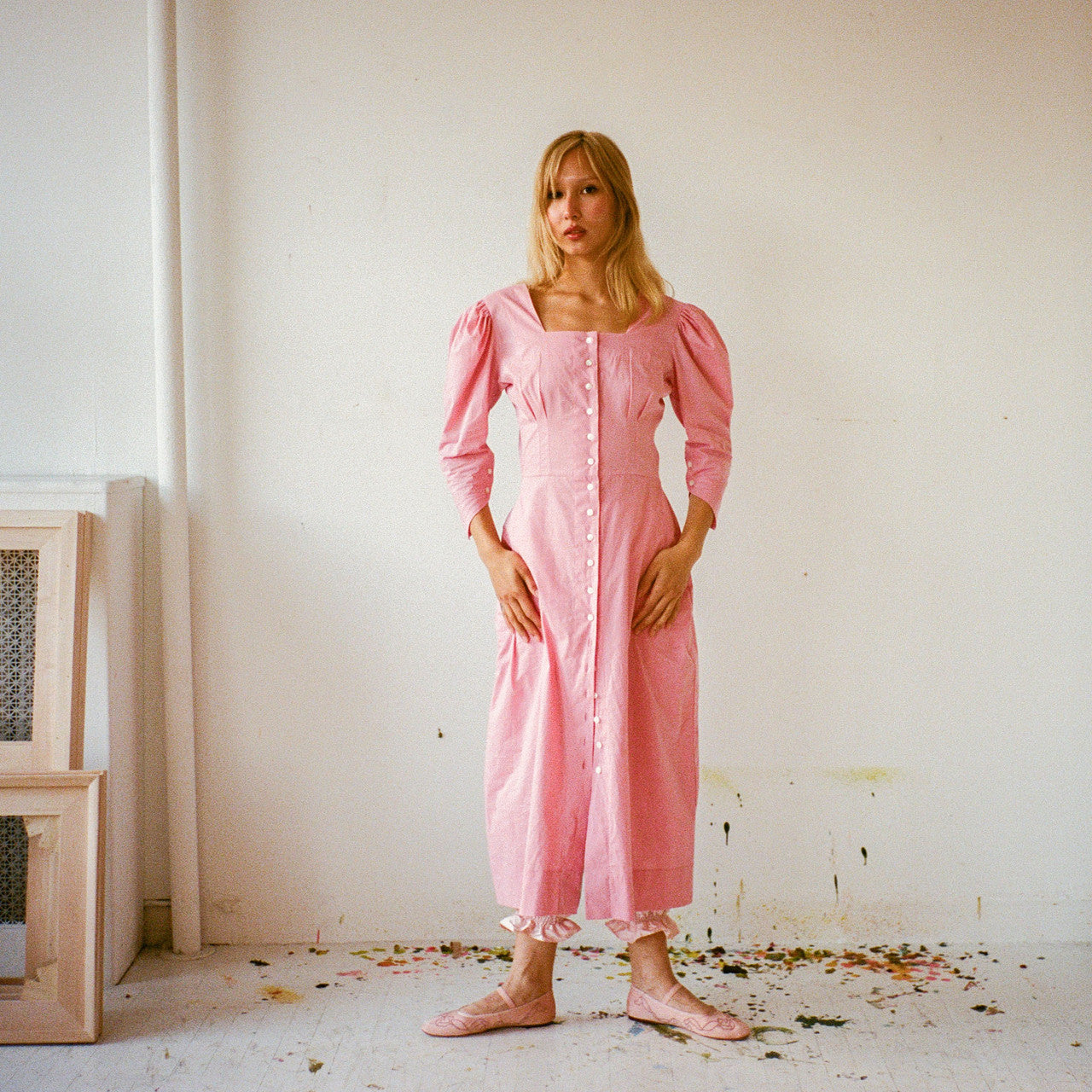 Adele Cotton Dress - Salter House & Hannah Kristina Metz Medium Adele Cotton Dress - Salter House & Hannah Kristina Metz Medium