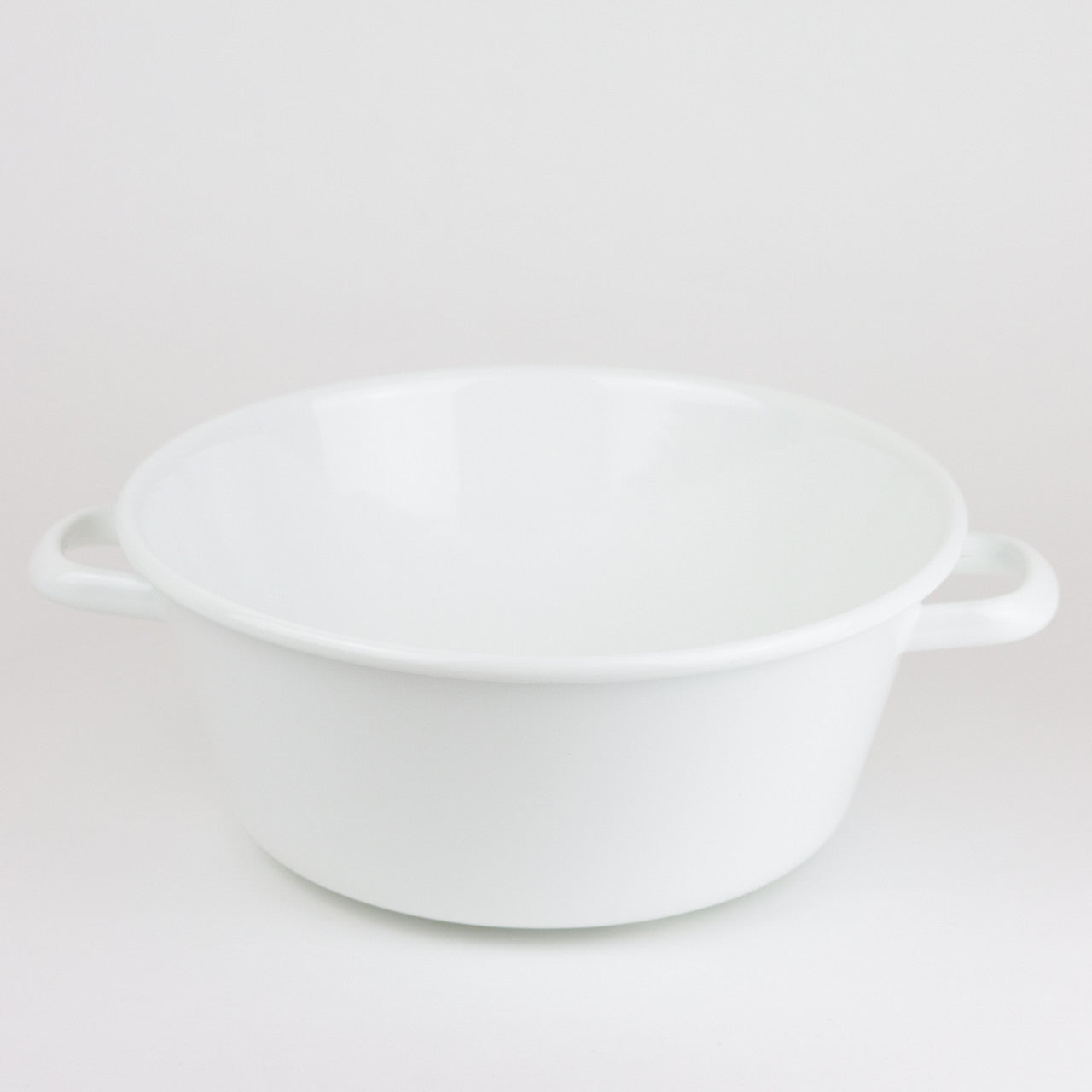 Large White Enamel Colander