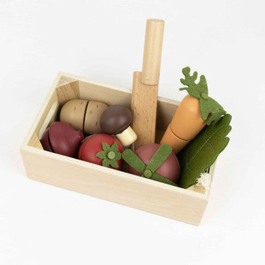 Wooden Vegetables Playset