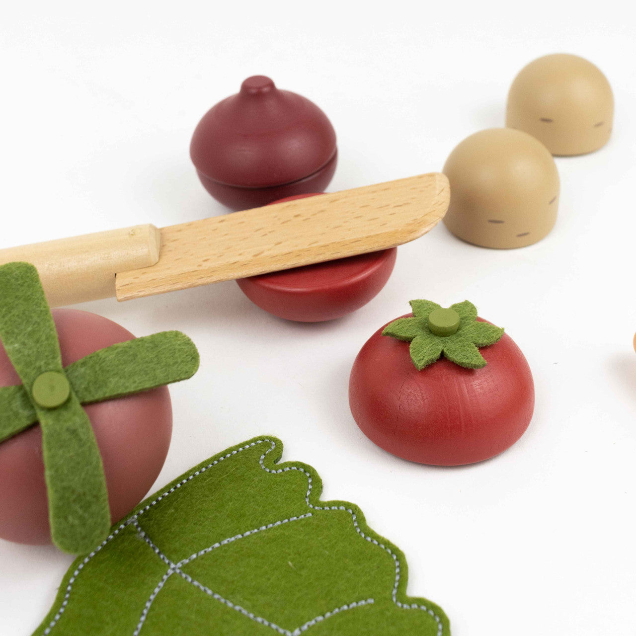 Wooden Vegetables Playset