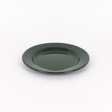 Forest Green Speckled Enamel Dinner Plate