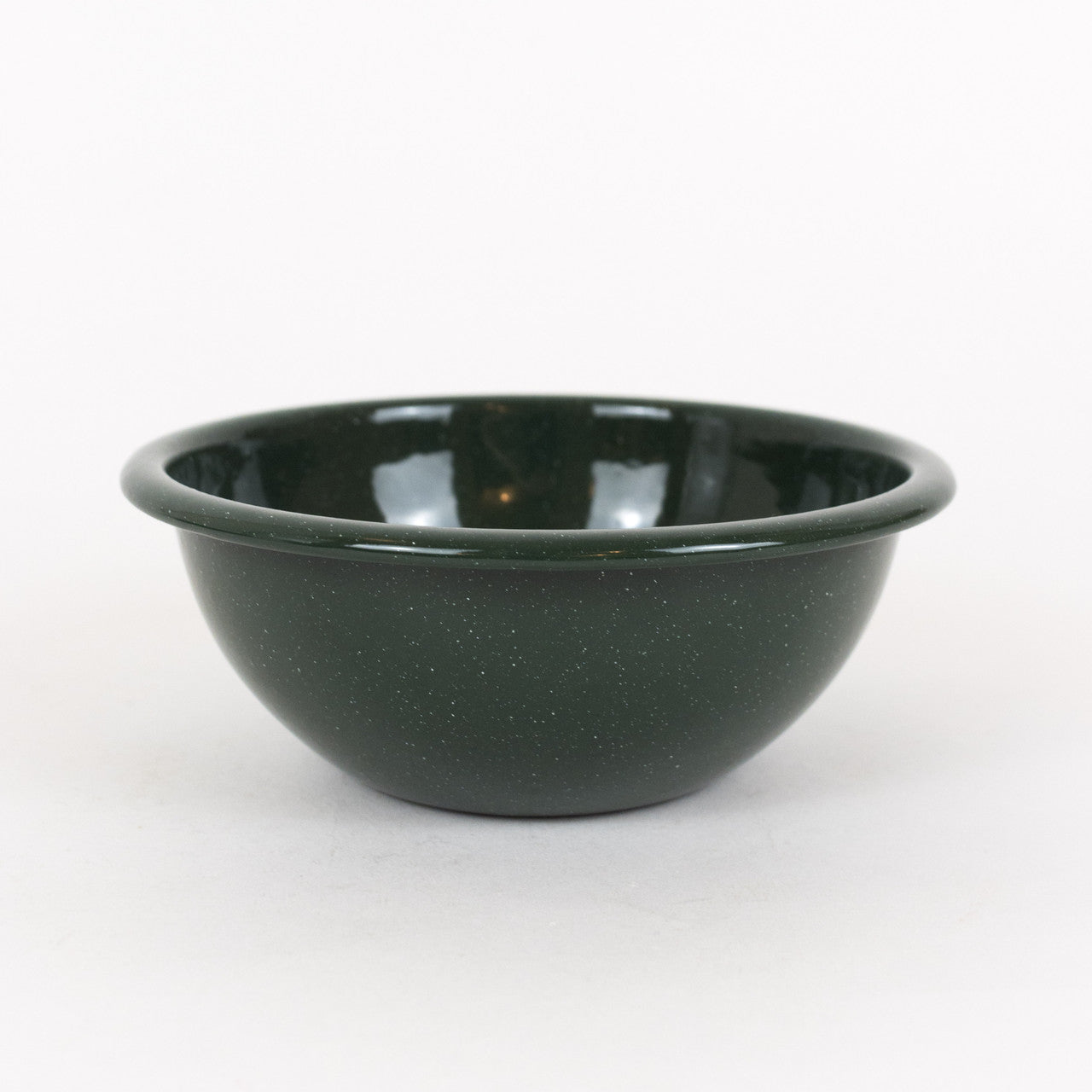 Forest Green Speckled Enamel Cereal Bowl