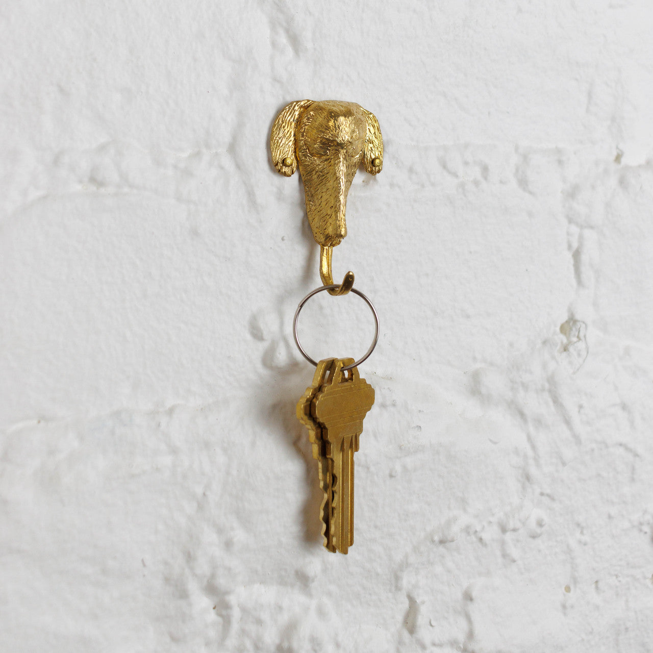 Brass Dog Key Hook by Elizabeth Jaeger