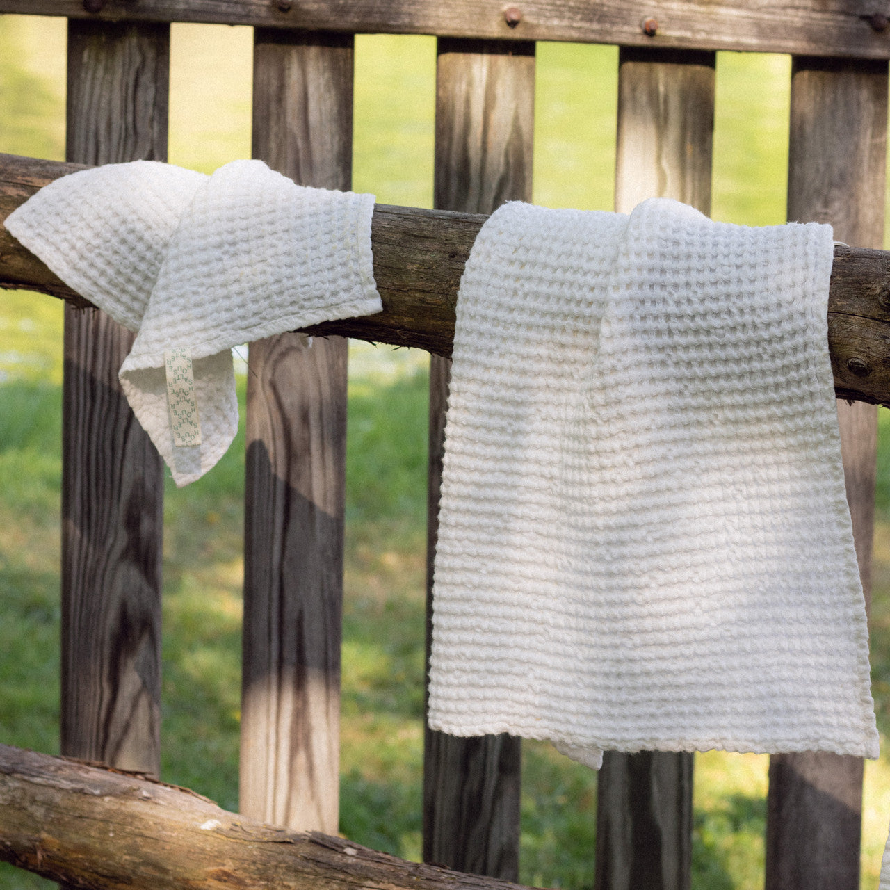 Cotton & Linen Honeycomb Waffle Towels