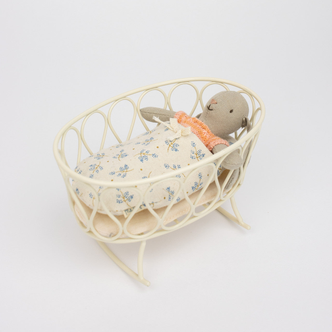 Maileg Baby Bunny Cradle with Sleeping Bag