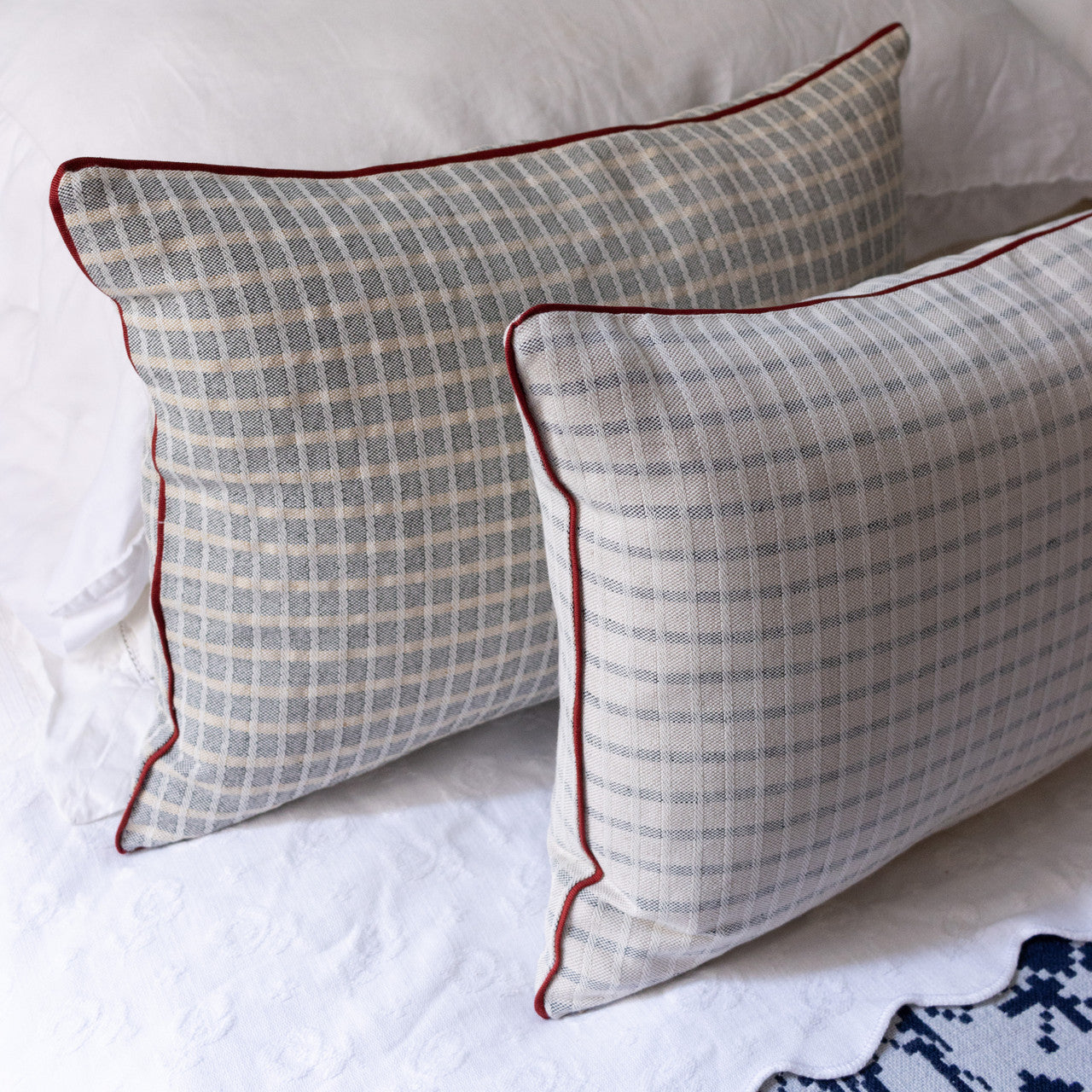 Chiarastella Cattana Woven Gingham Cushion