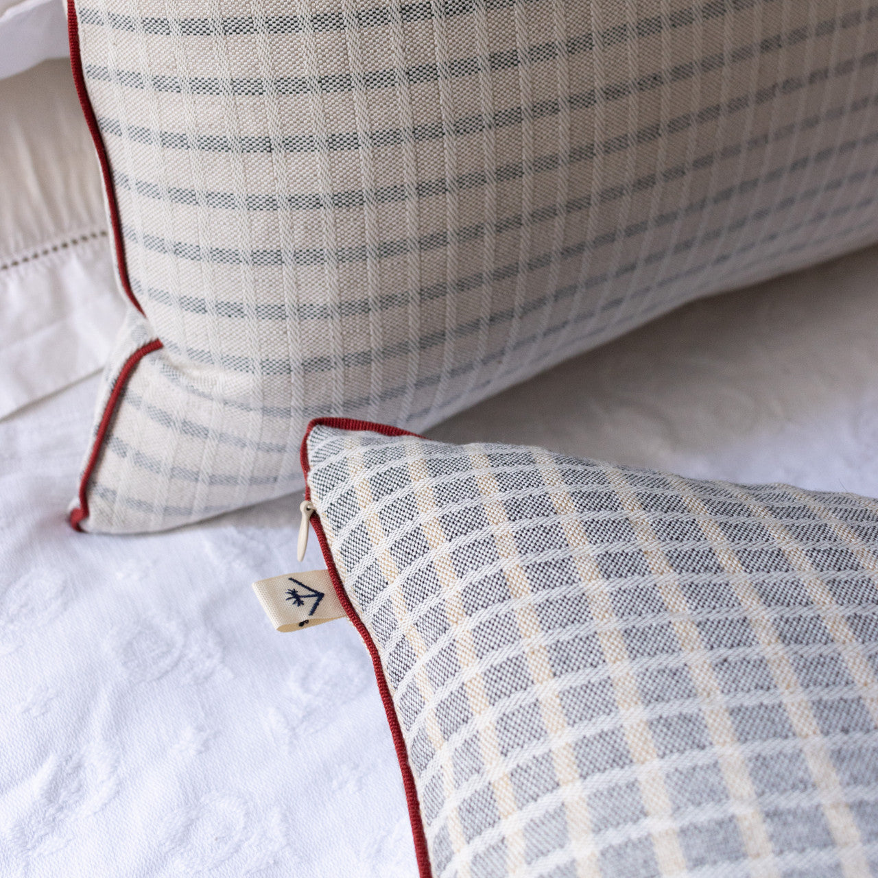 Chiarastella Cattana Woven Gingham Cushion