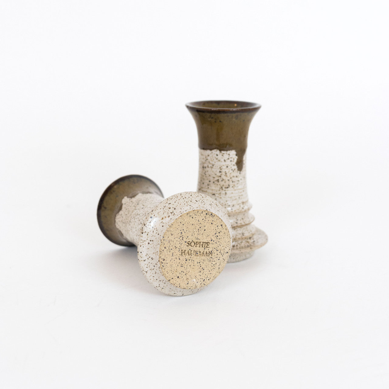 Speckled Candle Holders by Sophie Haulman