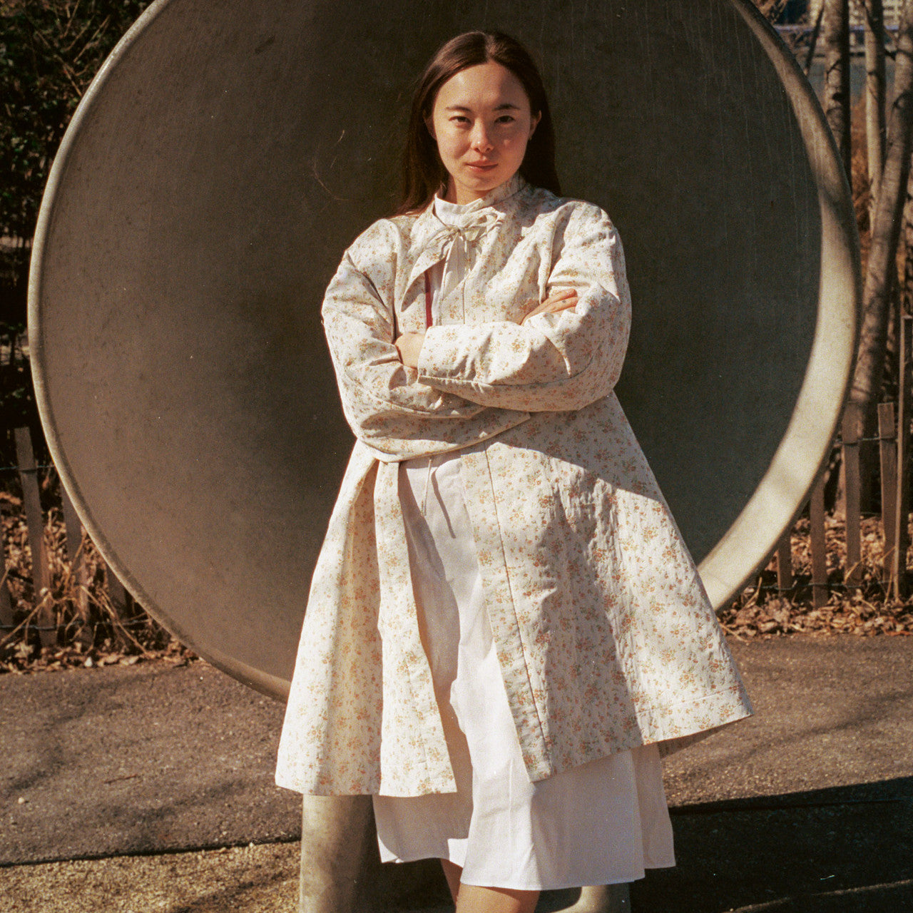 One-of-a-kind Pink Brocade Studio Coat