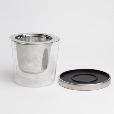 Kinto Leaves to Tea Cup with Strainer