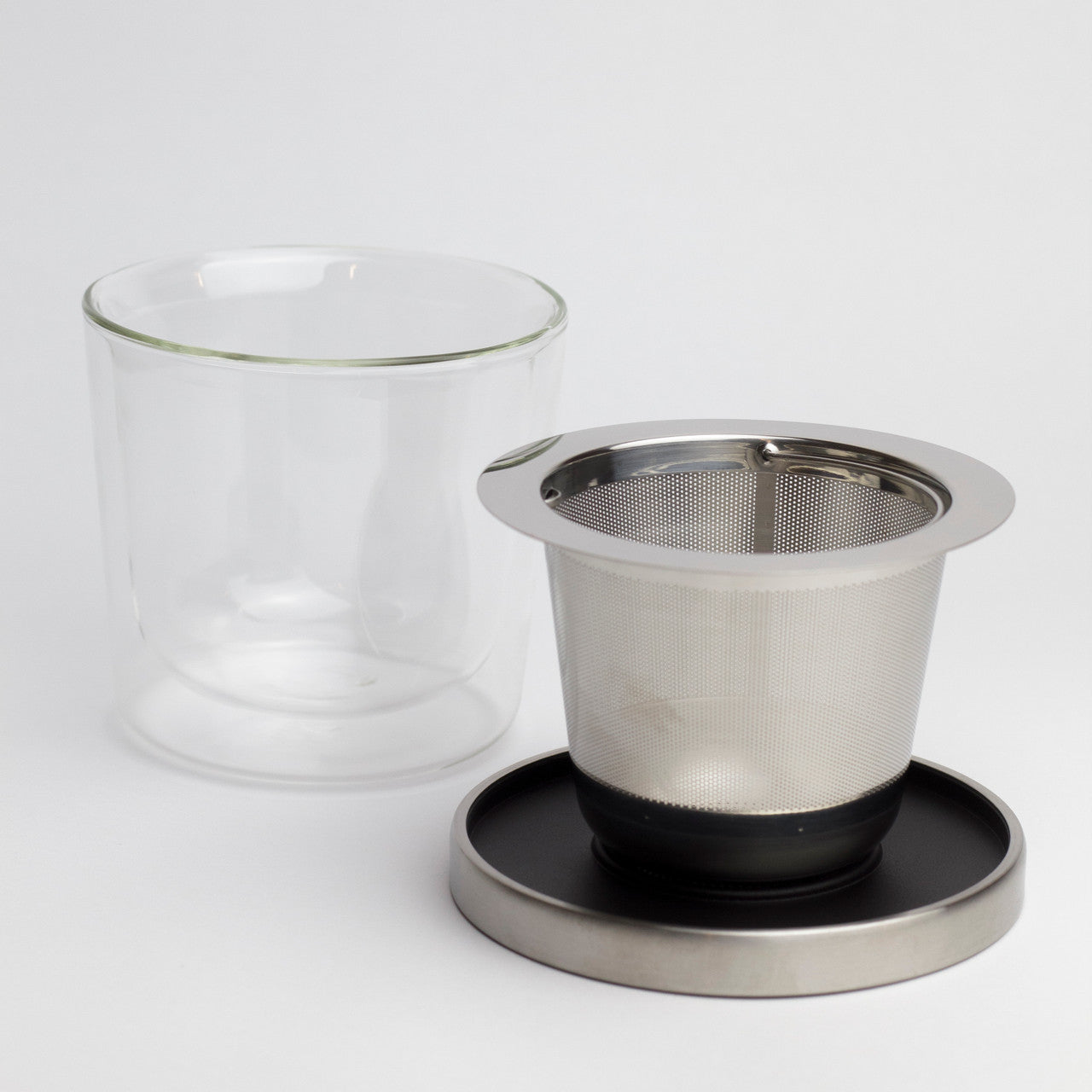 Kinto Leaves to Tea Cup with Strainer