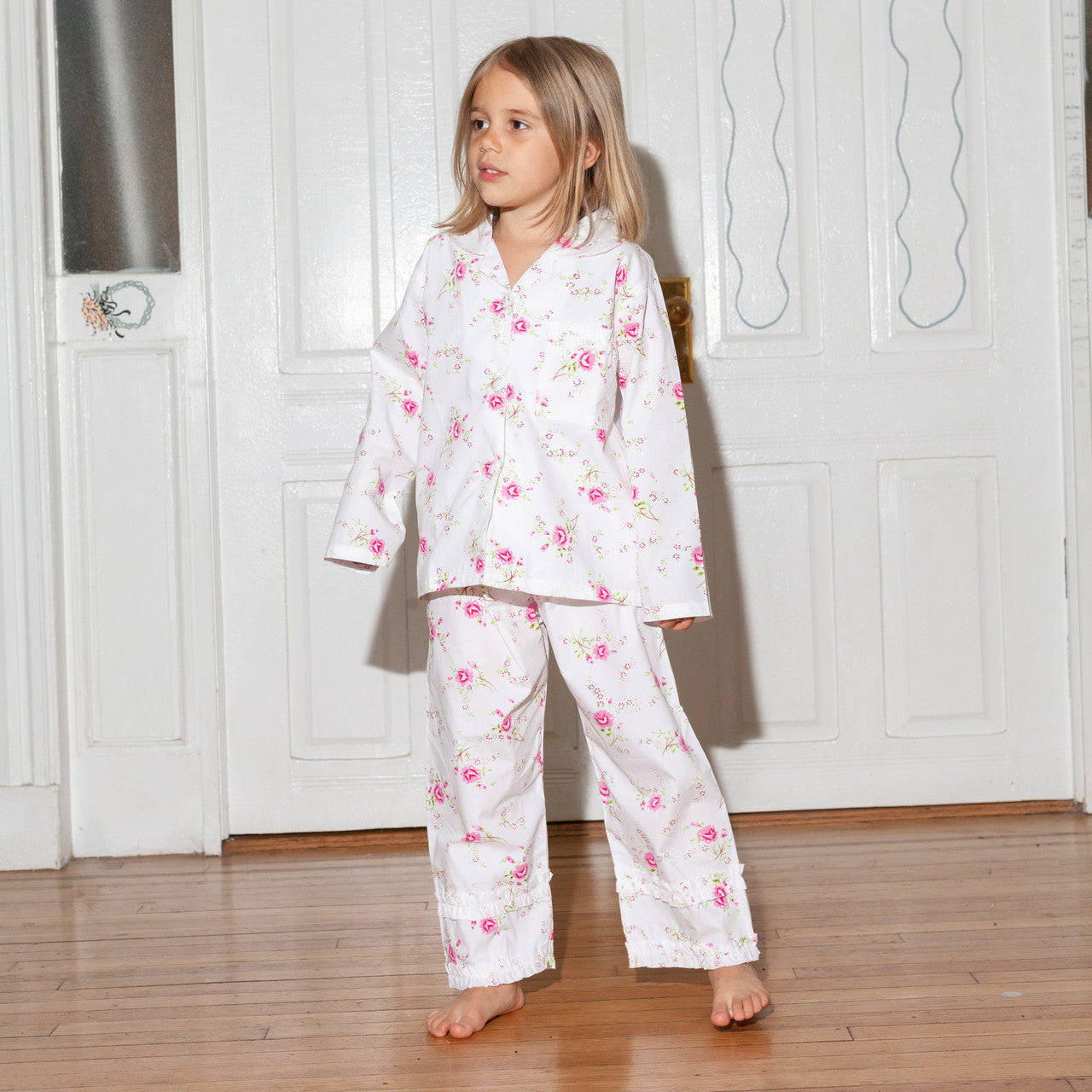 Kids Rose Floral Pyjamas