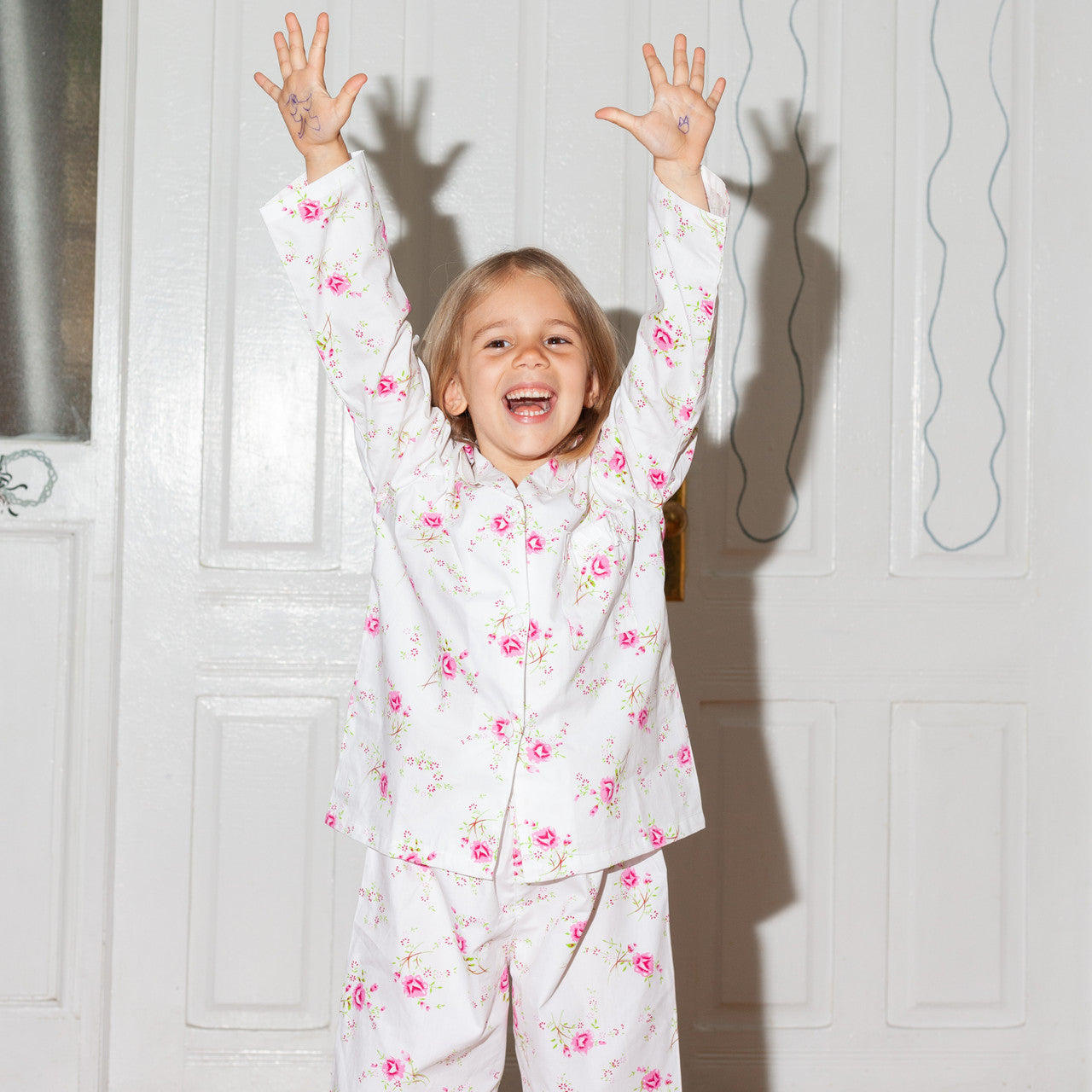 Kids Rose Floral Pyjamas