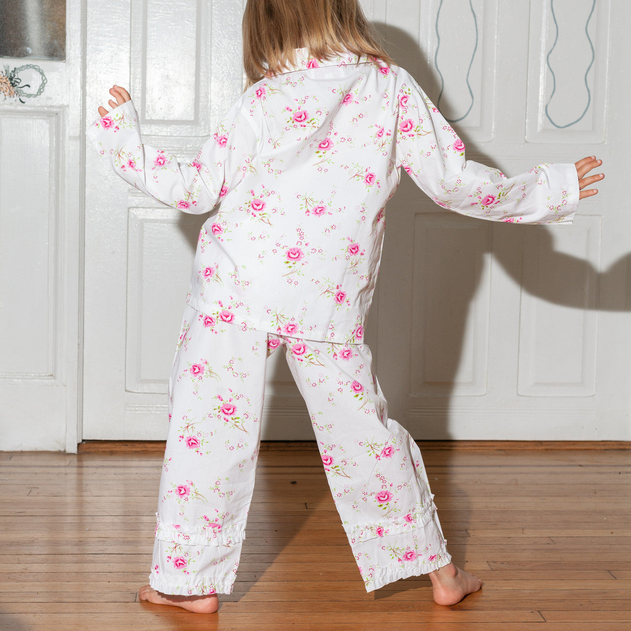 Kids Rose Floral Pyjamas