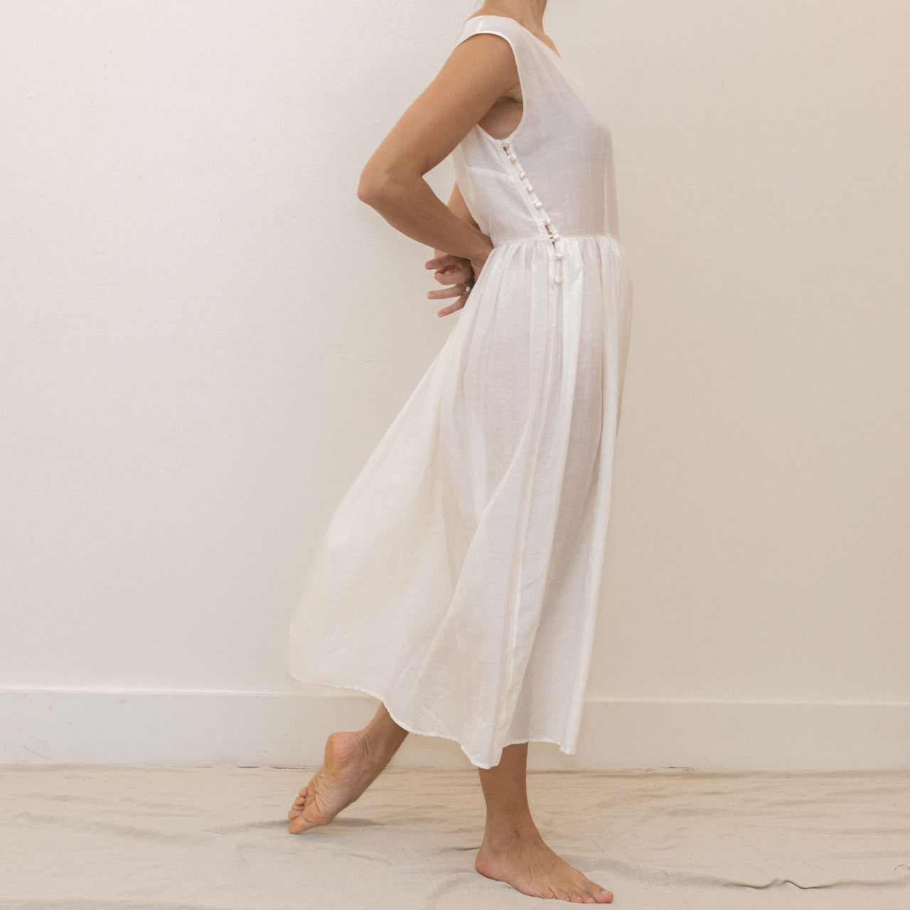 Silk & Cotton Ghost Dress Medium Silk & Cotton Ghost Dress Medium