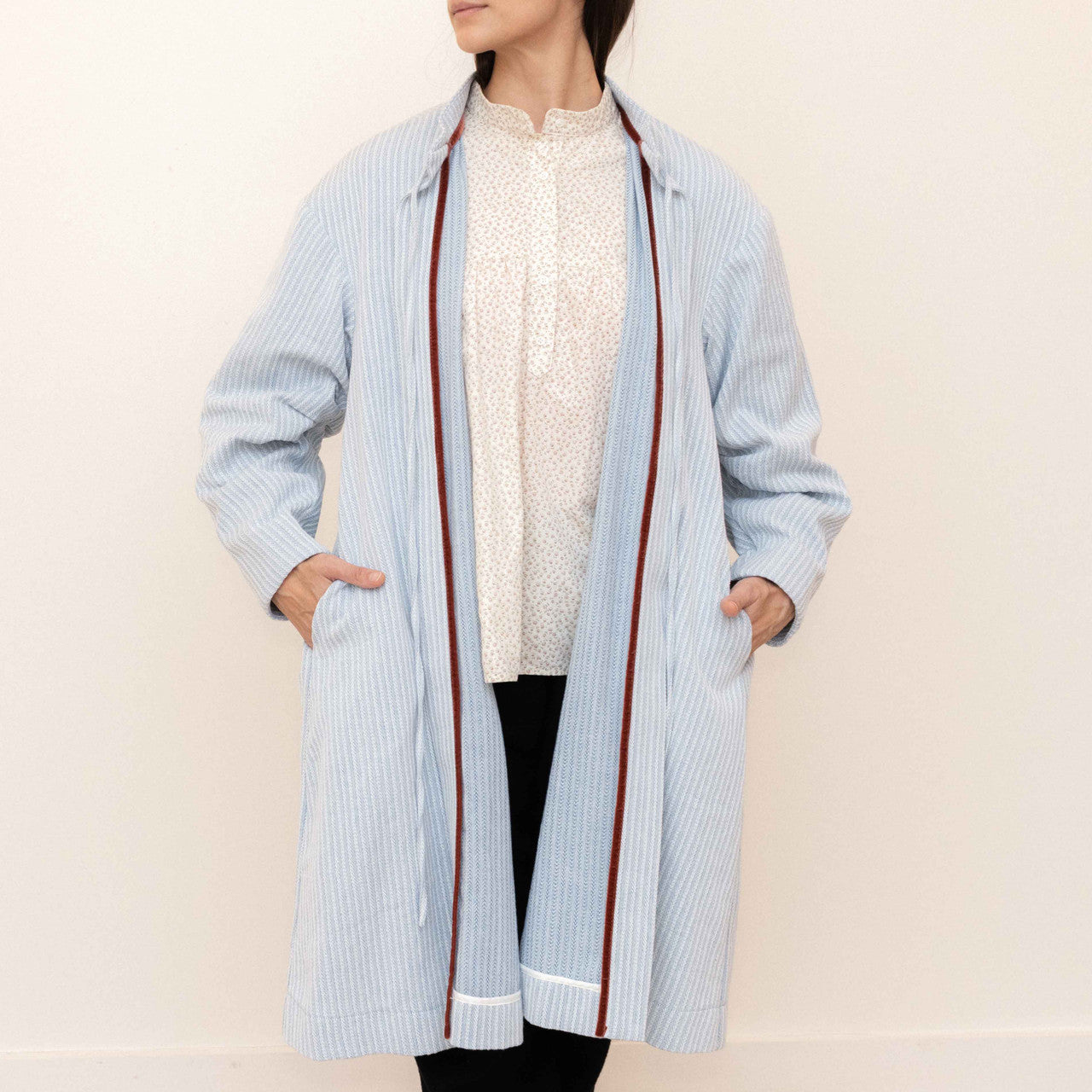 Herringbone Dimity Studio Coat