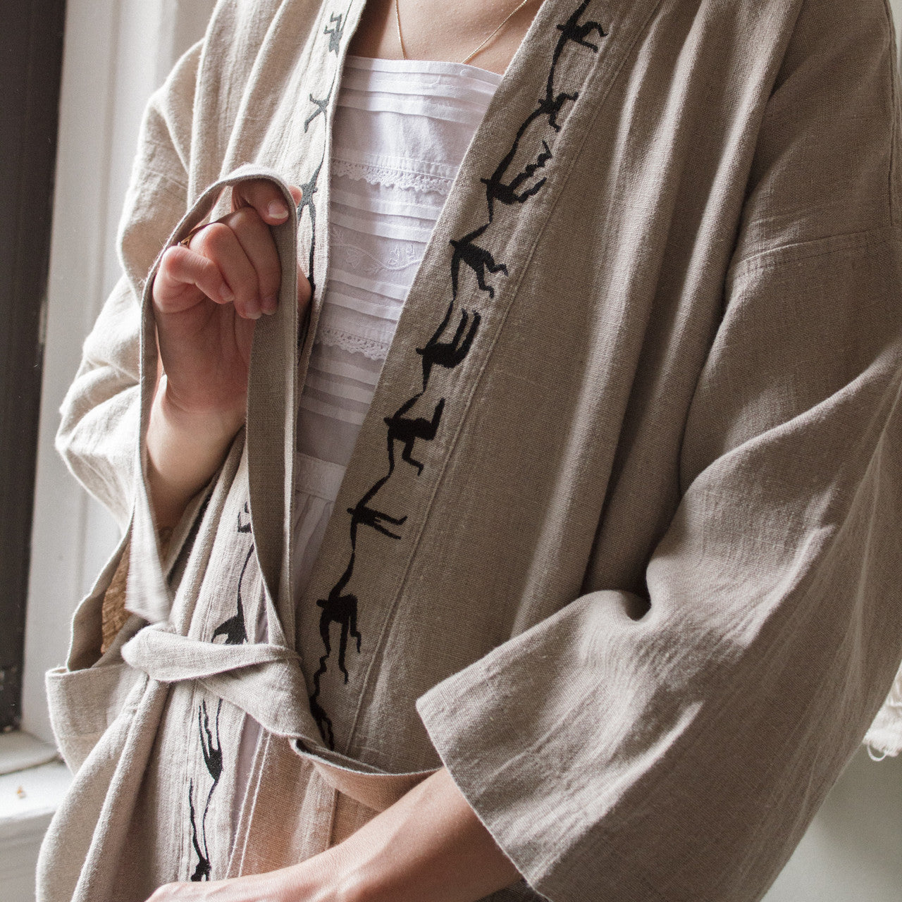 Cecile McLorin Salvant x Salter House Linen Robe, Natural