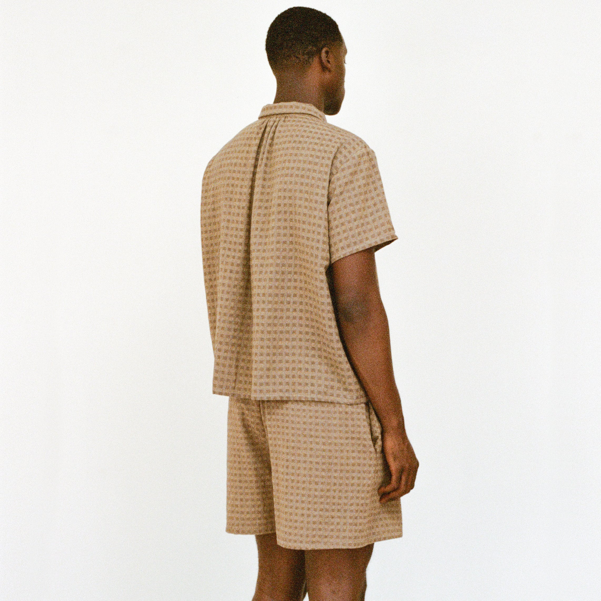 Mud Short Sleeve Shirred Shirt