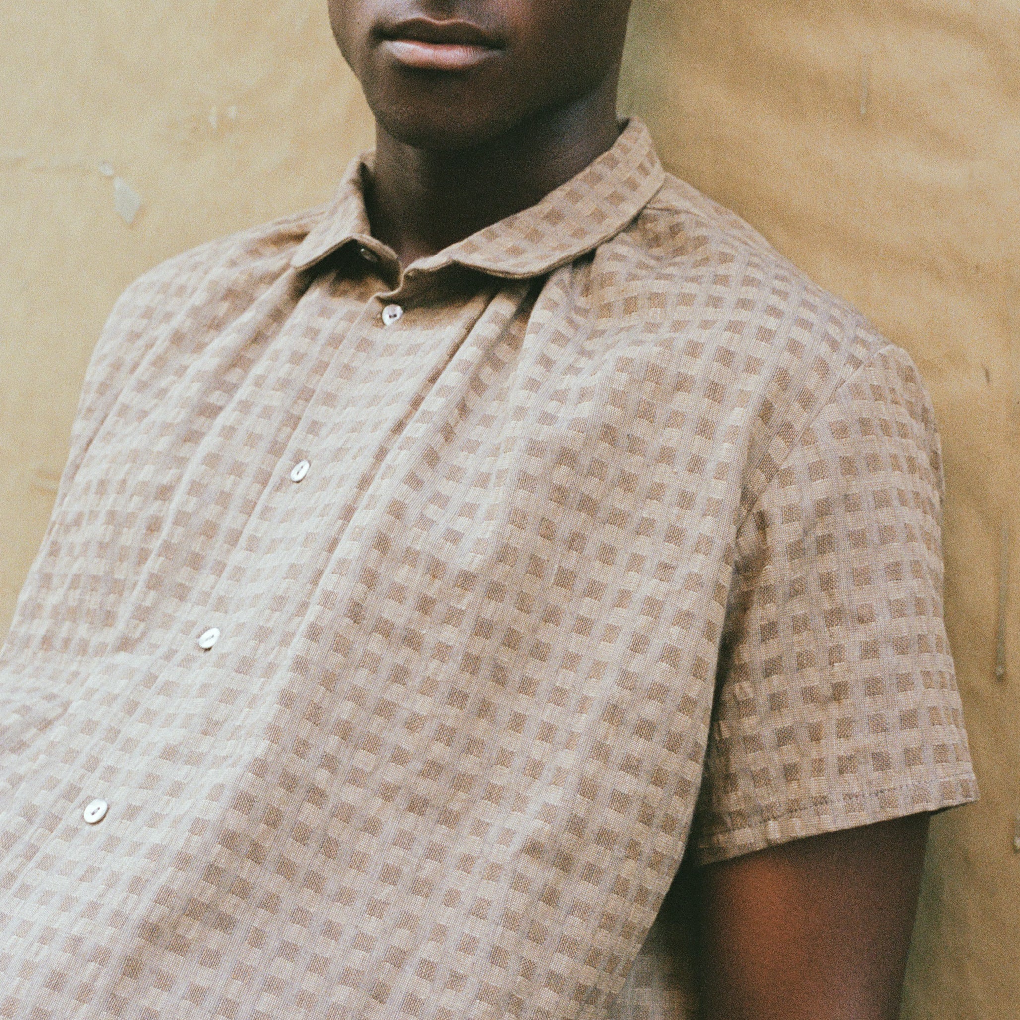 Mud Short Sleeve Shirred Shirt