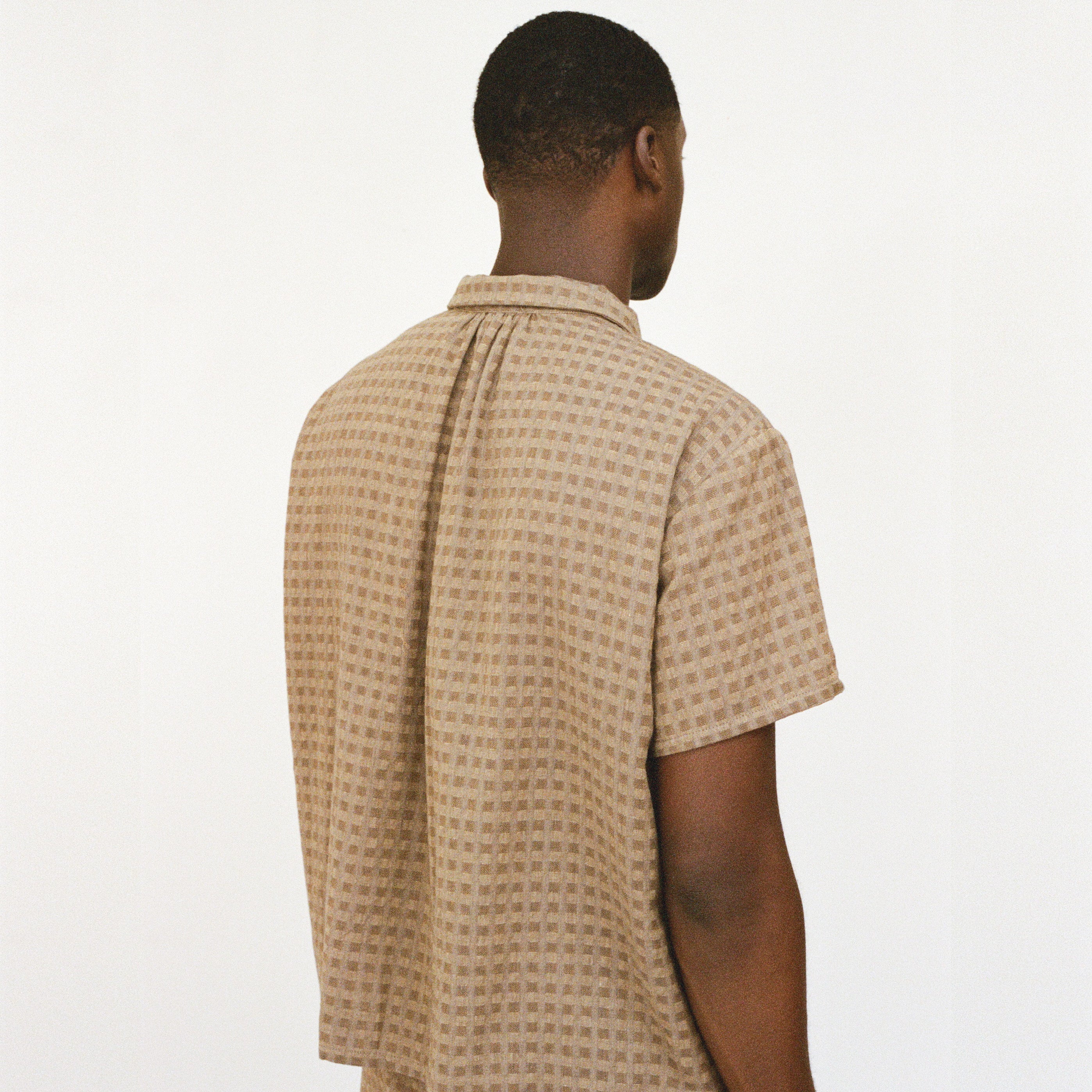 Mud Short Sleeve Shirred Shirt