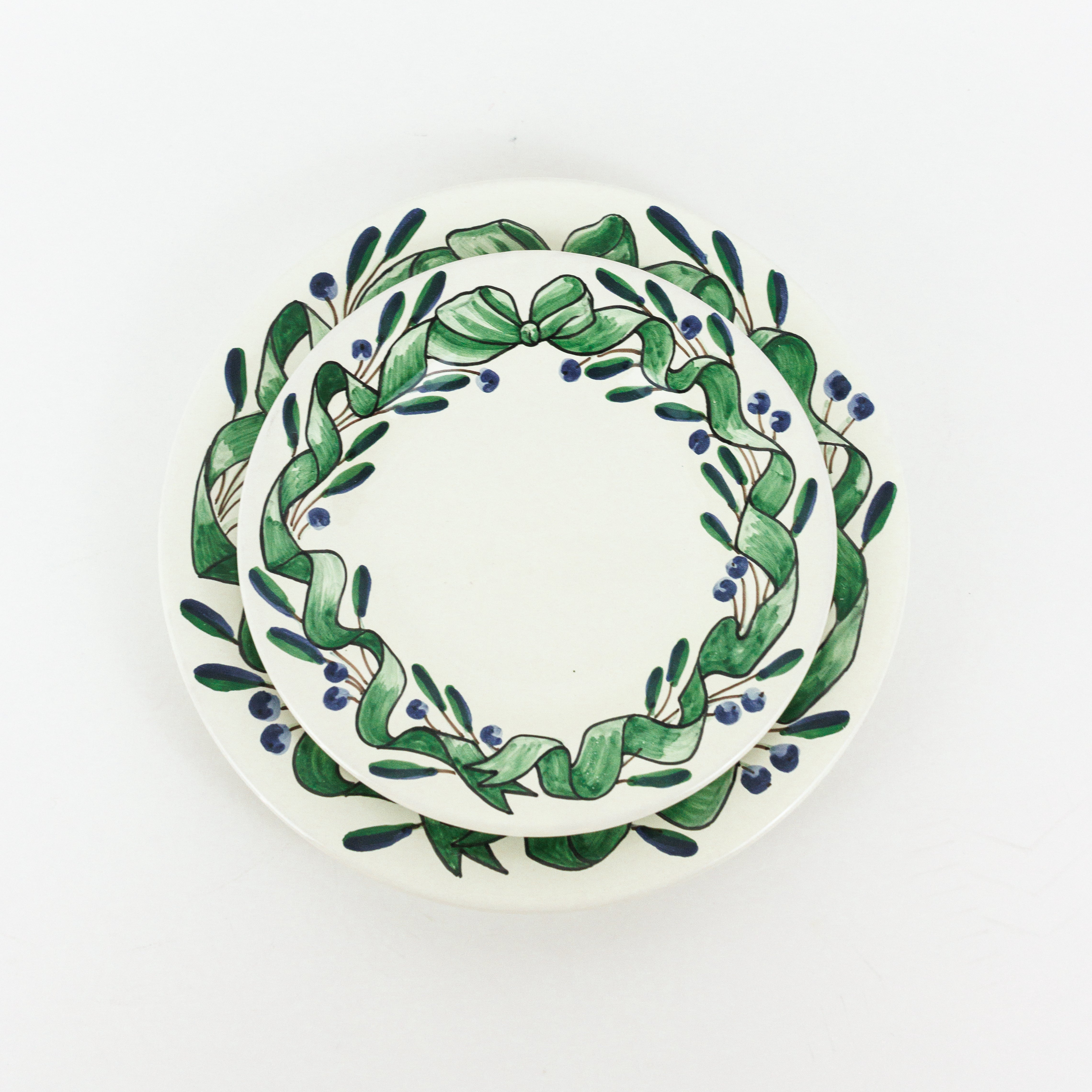 Olive & Ribbon Plates