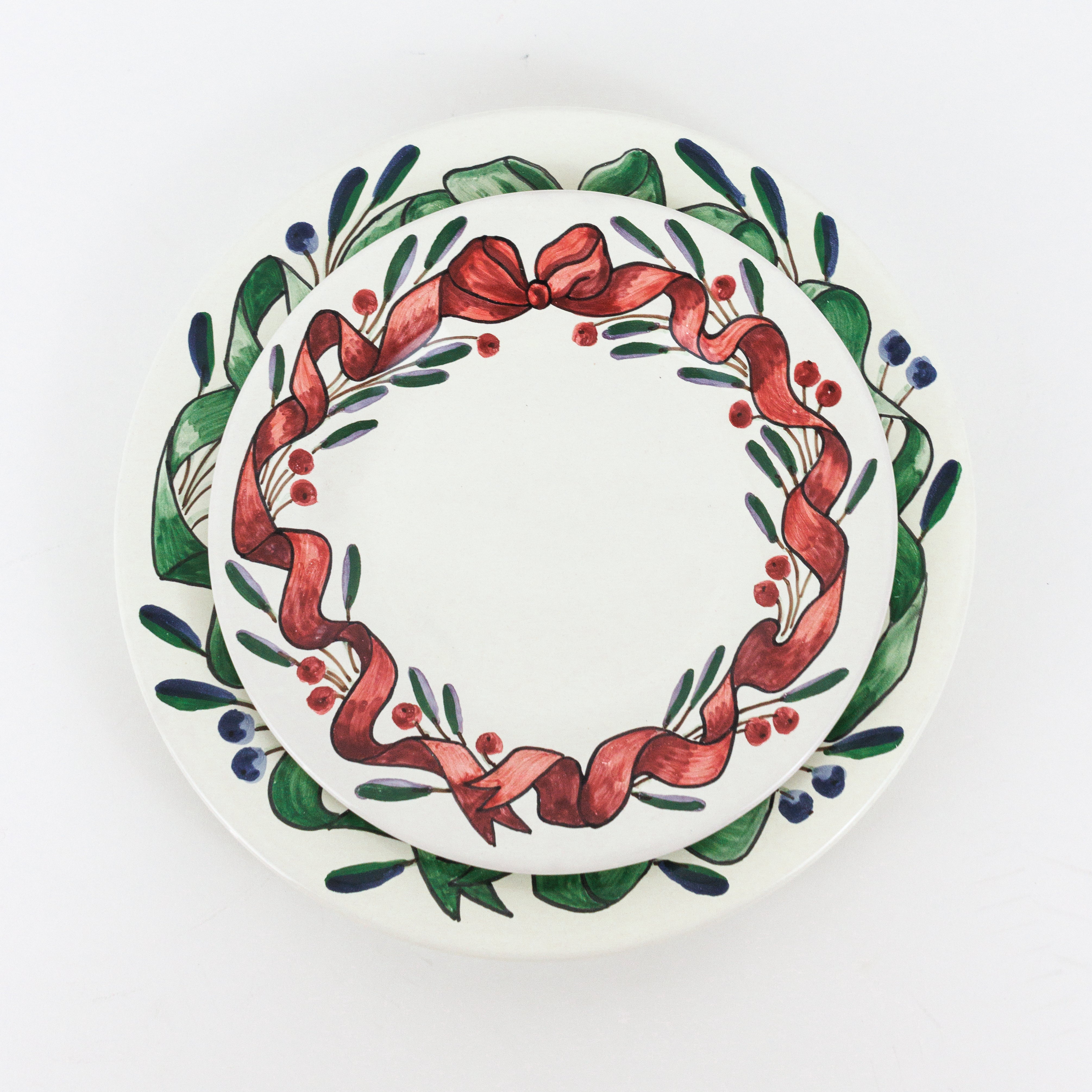 Olive & Ribbon Plates